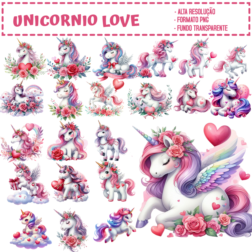 KIT DIGITAL UNICORNIOS LOVE