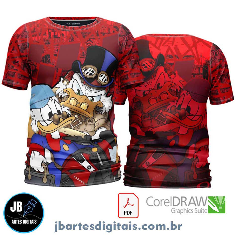 Arte camiseta Quebrada Sublimação Total (MODELO 06)