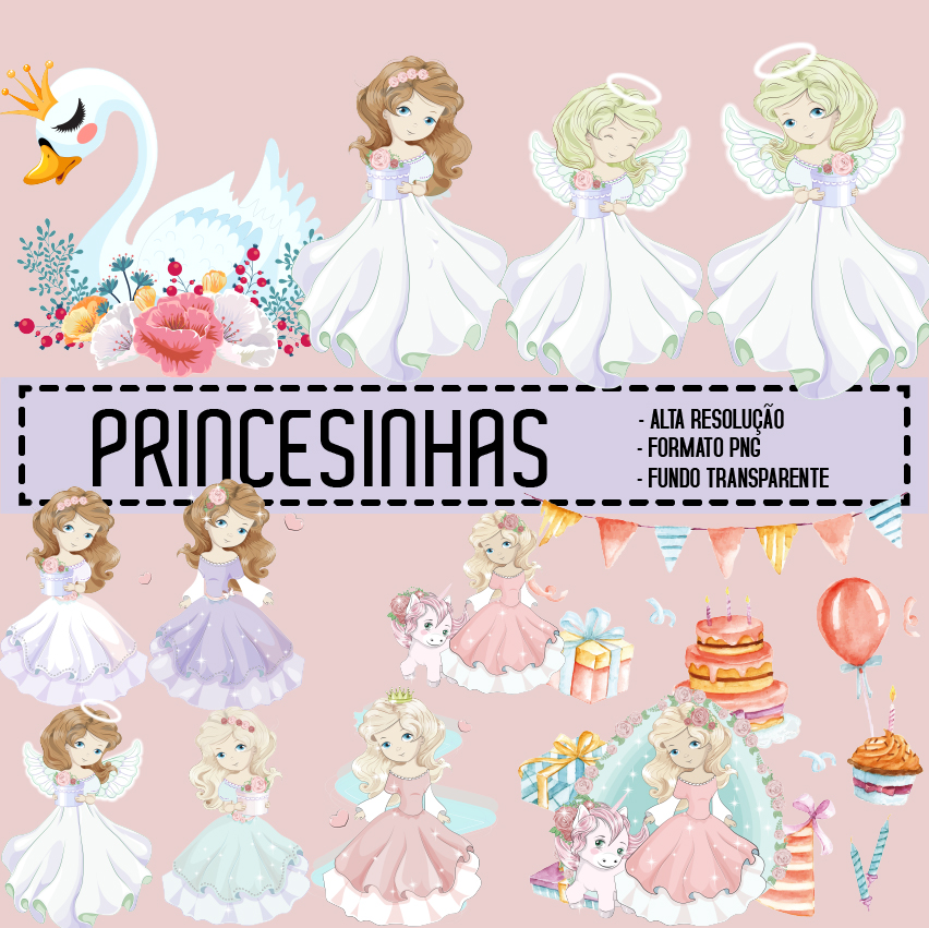 KIT DIGITAL PRINCESINHAS