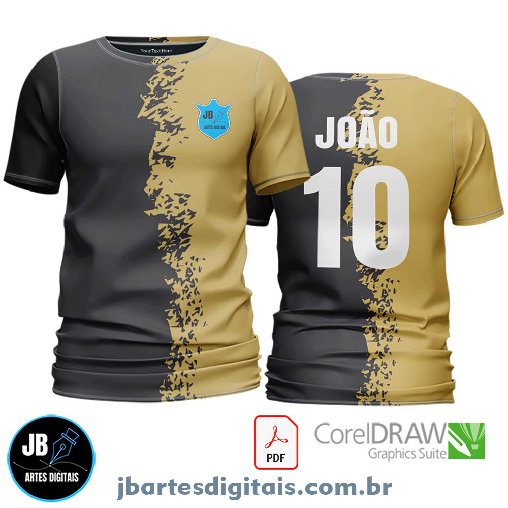 Arte camiseta Futebol Sublimação Total (MODELO 15)