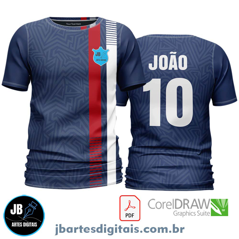 Arte camiseta Futebol Sublimação Total (MODELO 21)