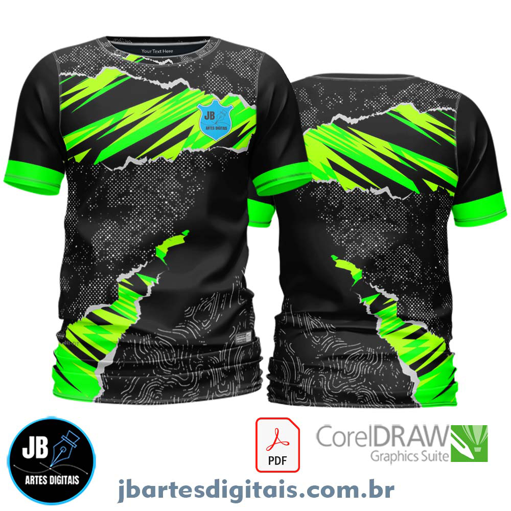 Arte camiseta Futebol Sublimação Total (MODELO 28)