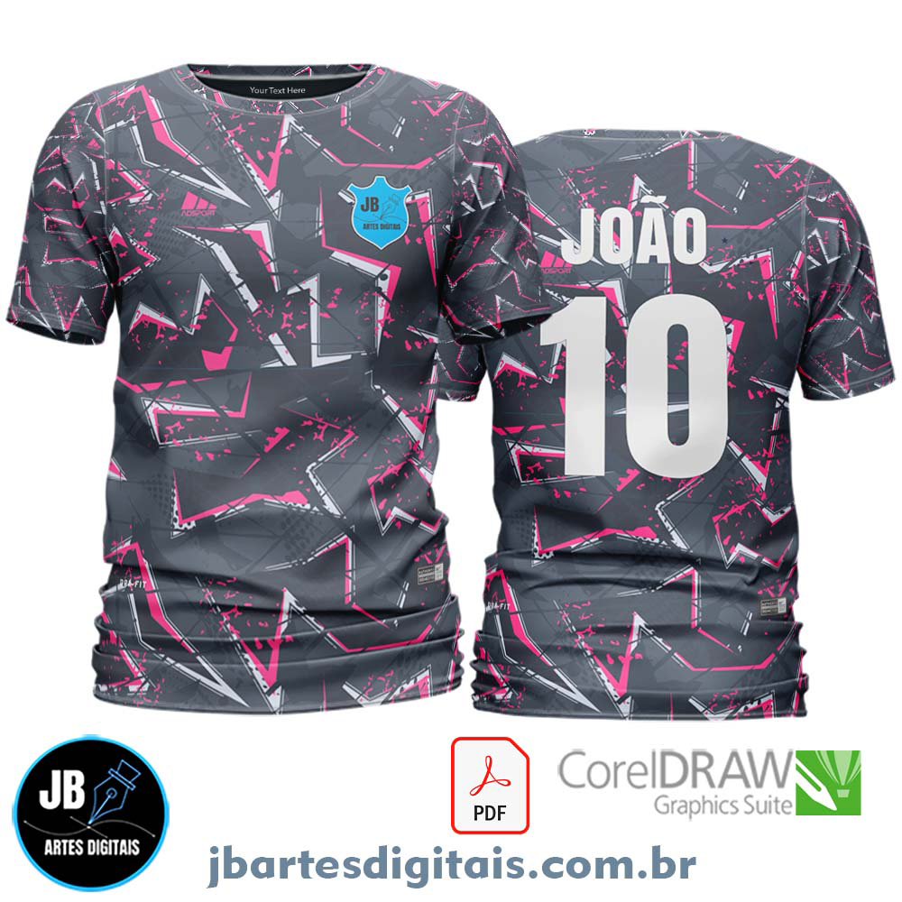 Arte camiseta Futebol Sublimação Total (MODELO 29)