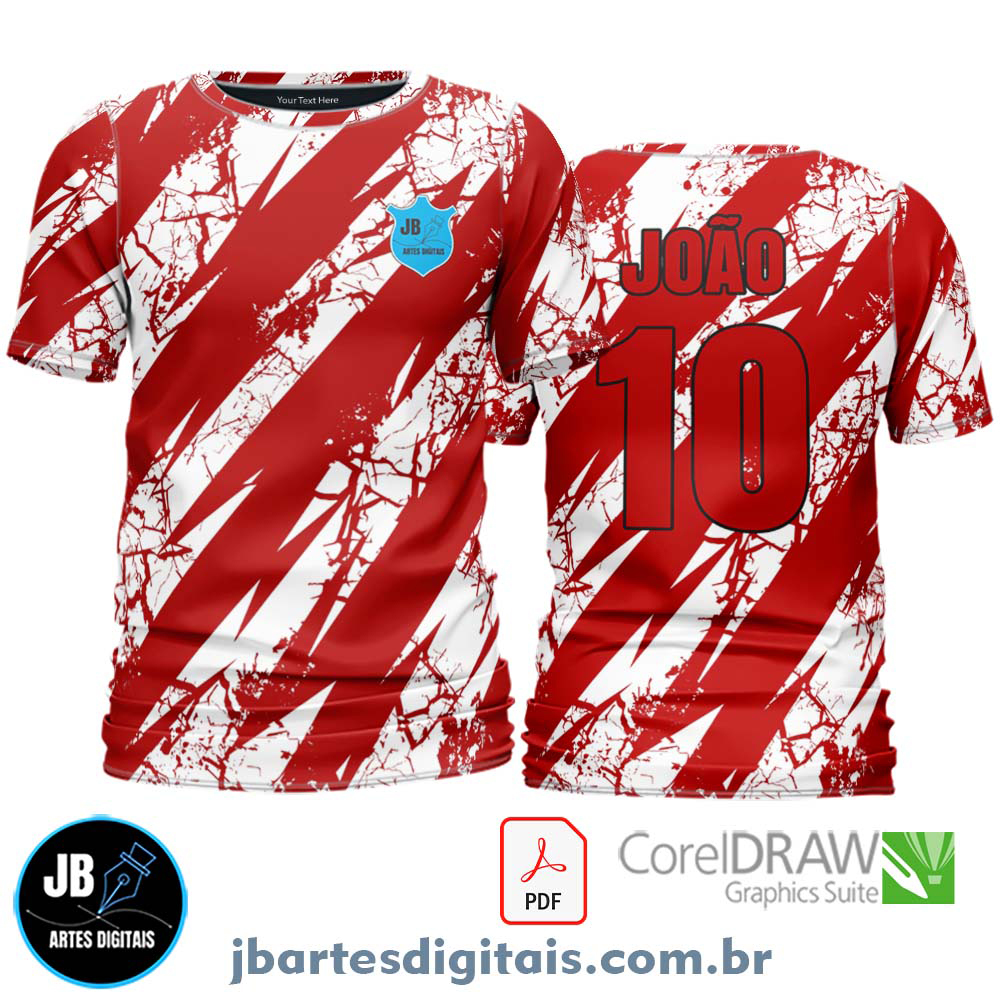 Arte camiseta Futebol Sublimação Total (MODELO 30)