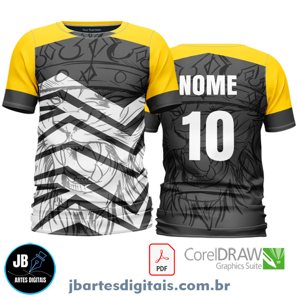 Arte camiseta Interclasse Sublimação Total (LEAO COROA)