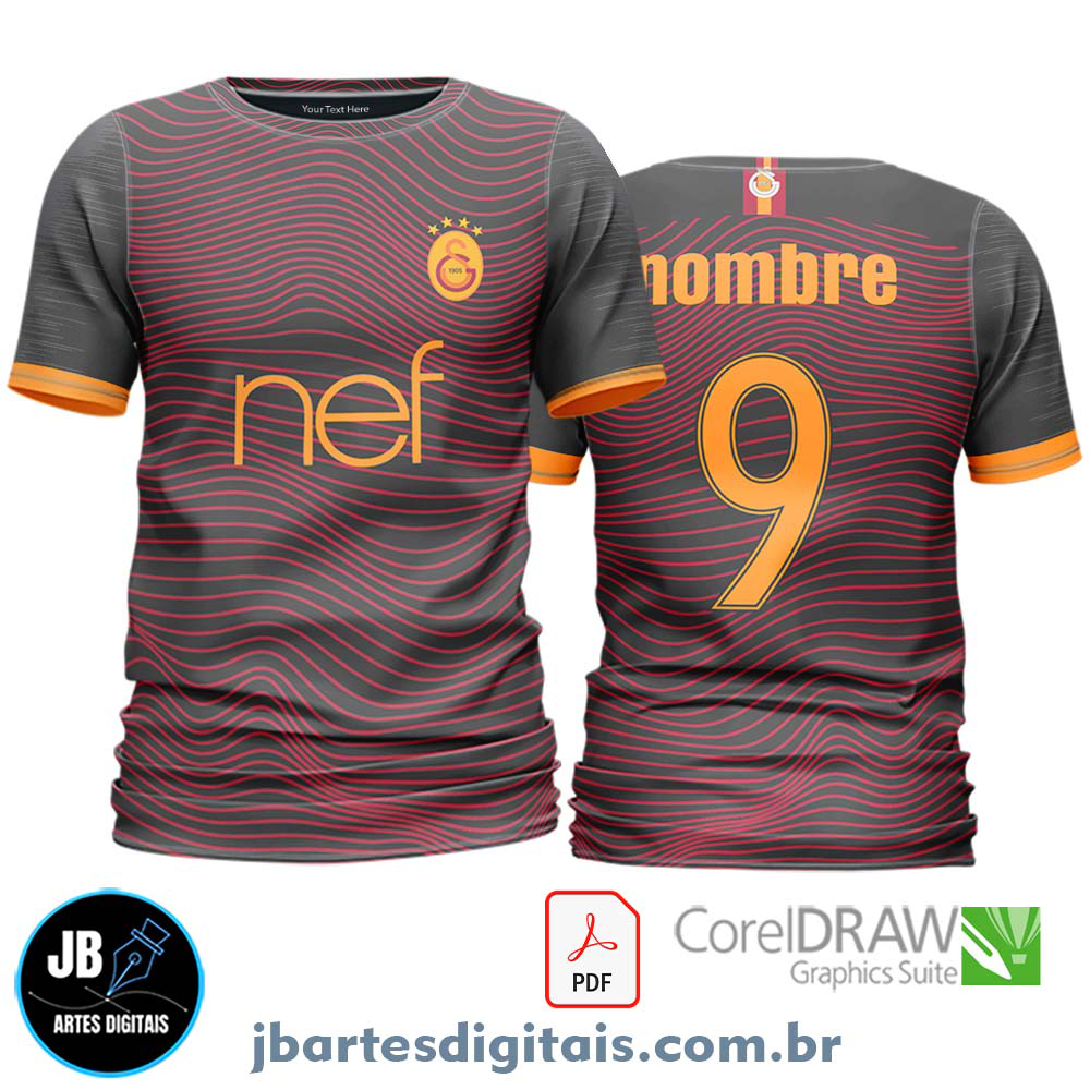 Arte camiseta Futebol Sublimação Total (TEMPLATE JUVENTOS)