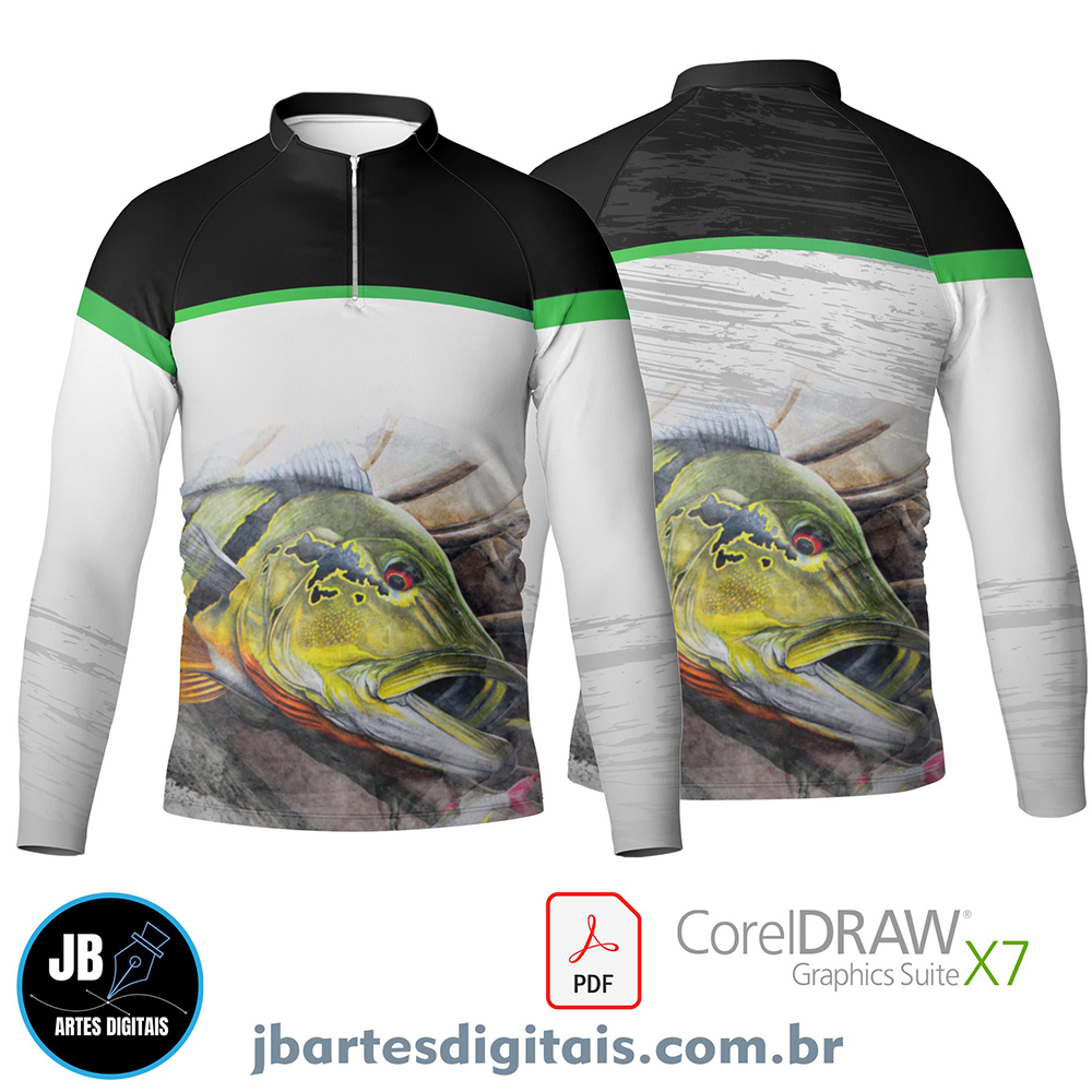 Arte camiseta pesca esportiva (MODELO 07)