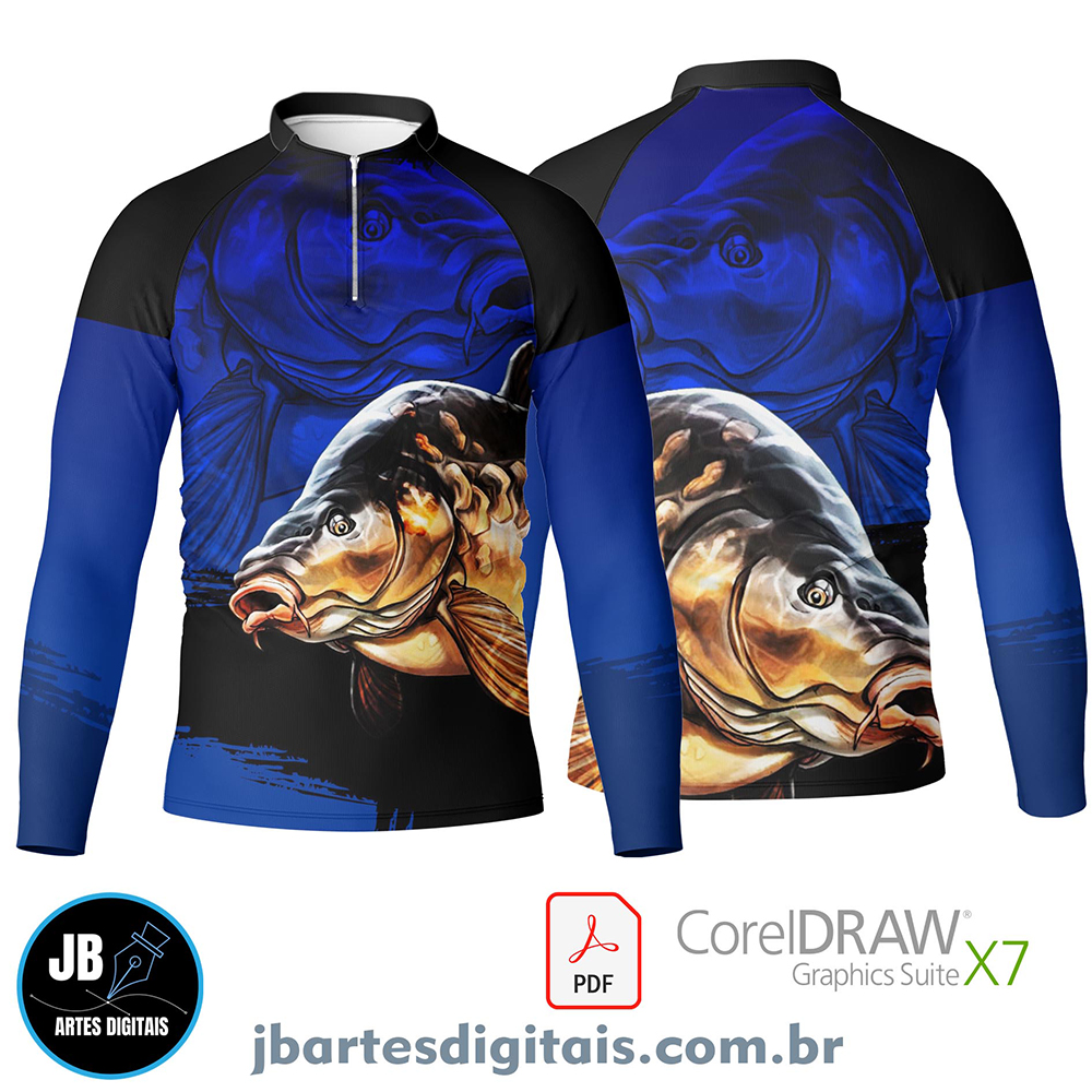 Arte camiseta pesca esportiva (MODELO 12)