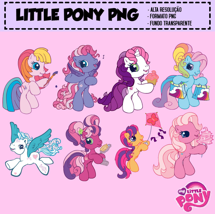 KIT DIGITAL LITTLE PONY PNG