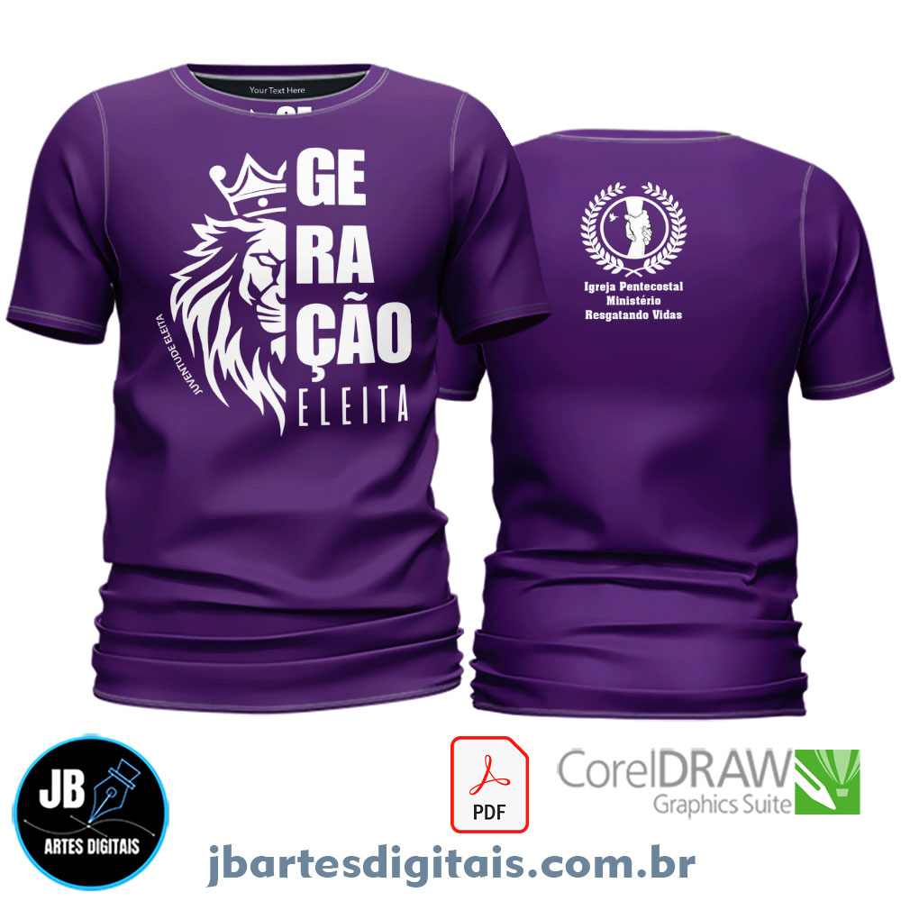 Arte camiseta GERAÇAO ELEITA