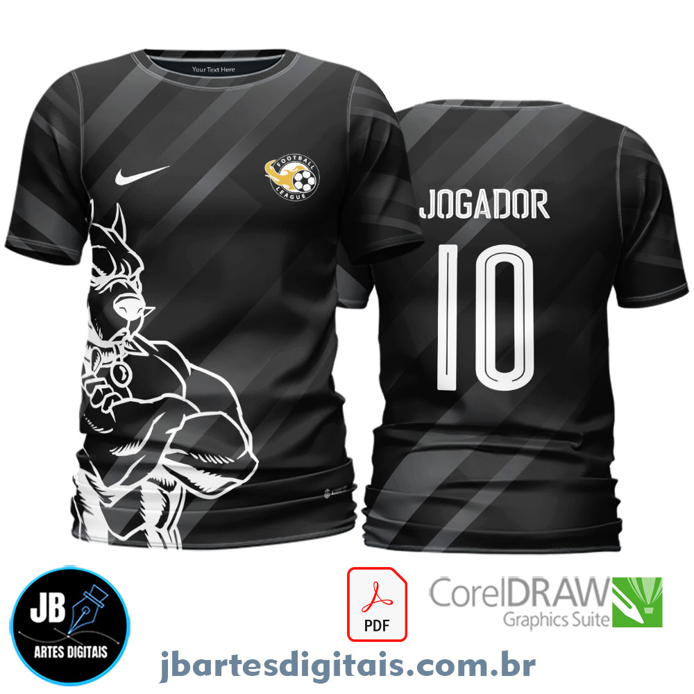 Arte camiseta Interclasse Sublimação Total (INTERCLASSE CÃO BRAVO)