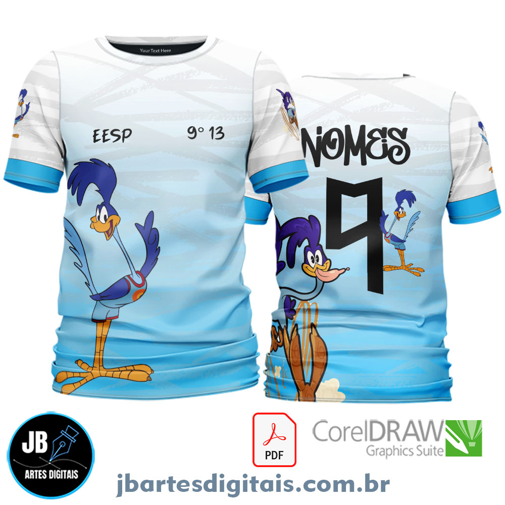 Arte camiseta Interclasse Sublimação Total (PAPA LEGUAS NONO ANO)