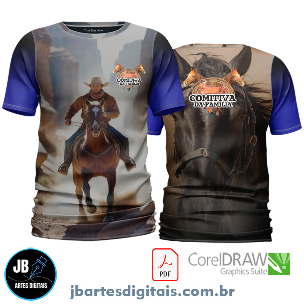 Arte camiseta Sublimação Total (COMITIVA DA FAMILIA)