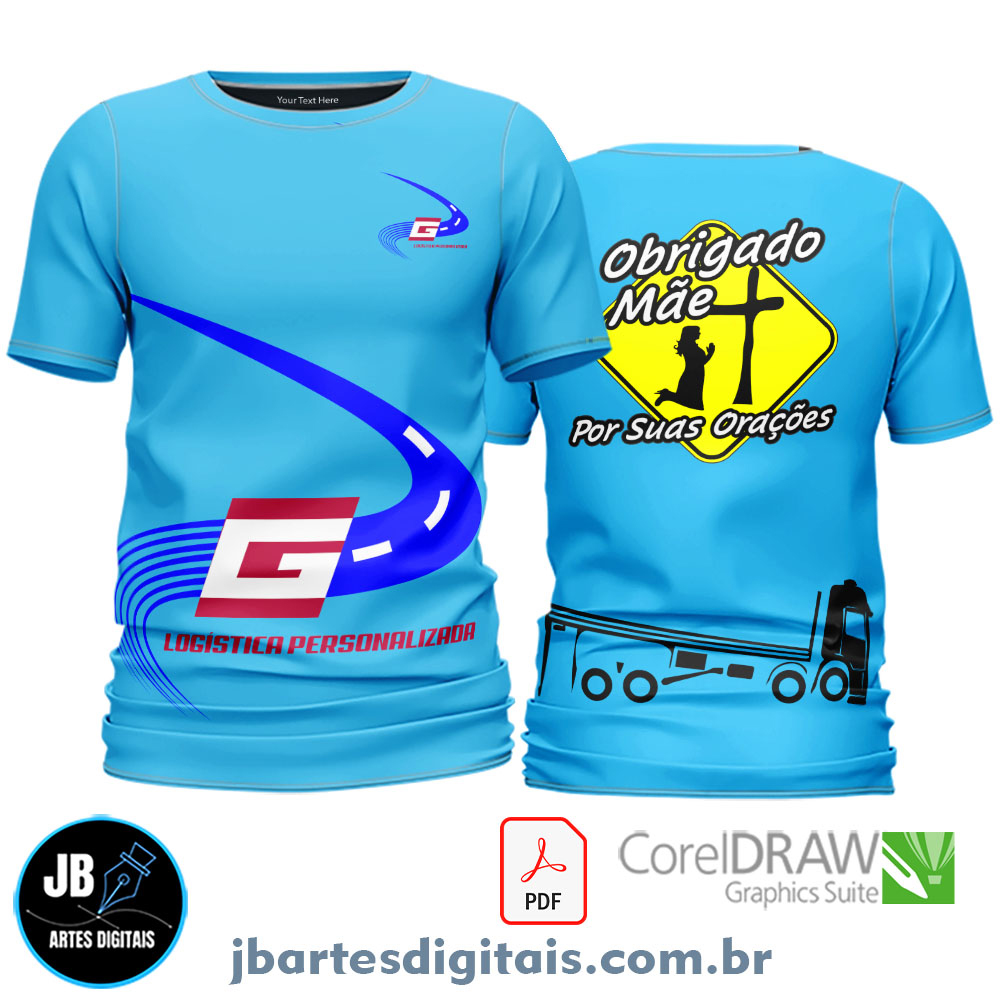 Arte camiseta Sublimação Total (LOGISTICA)