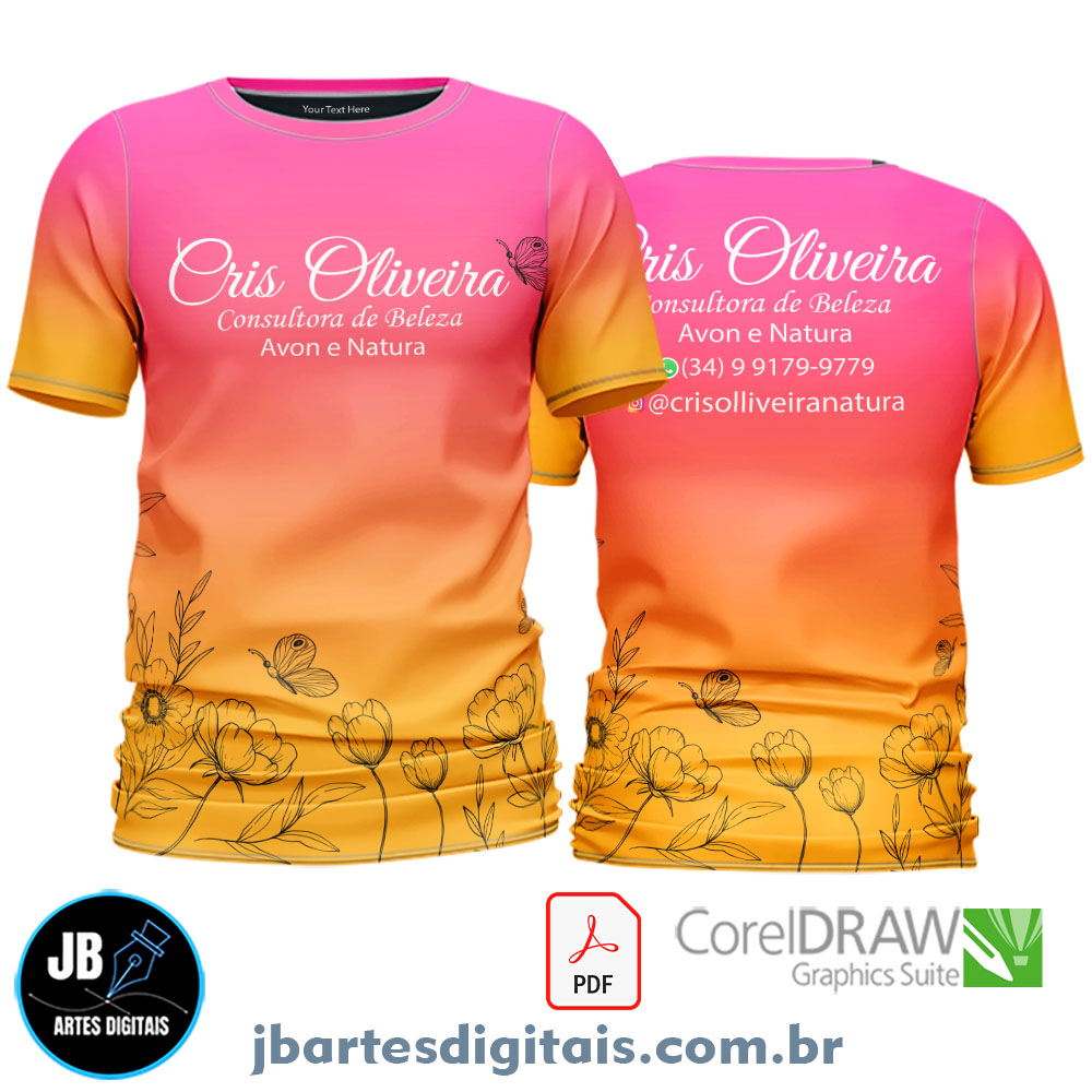 Arte camiseta Profissão Sublimação Total (CONSULTORA)