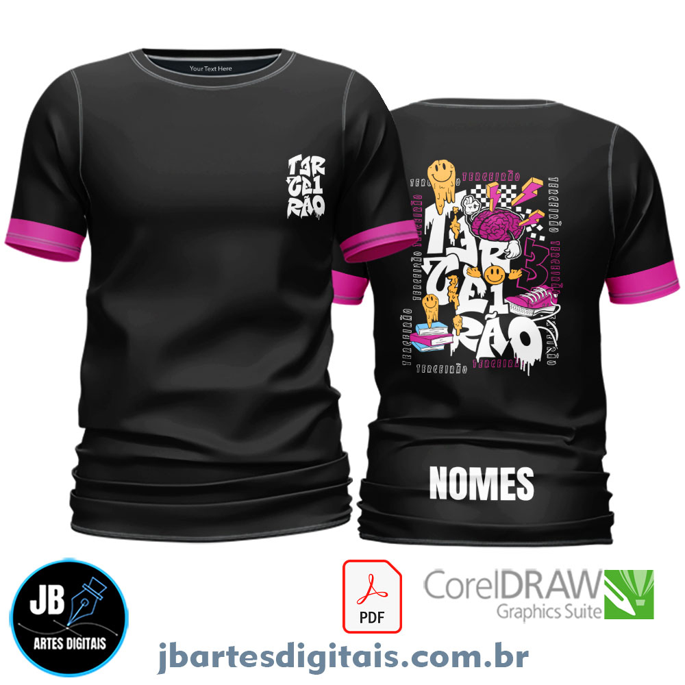 Arte camiseta TERCEIRAO SAPATO CEREBRO