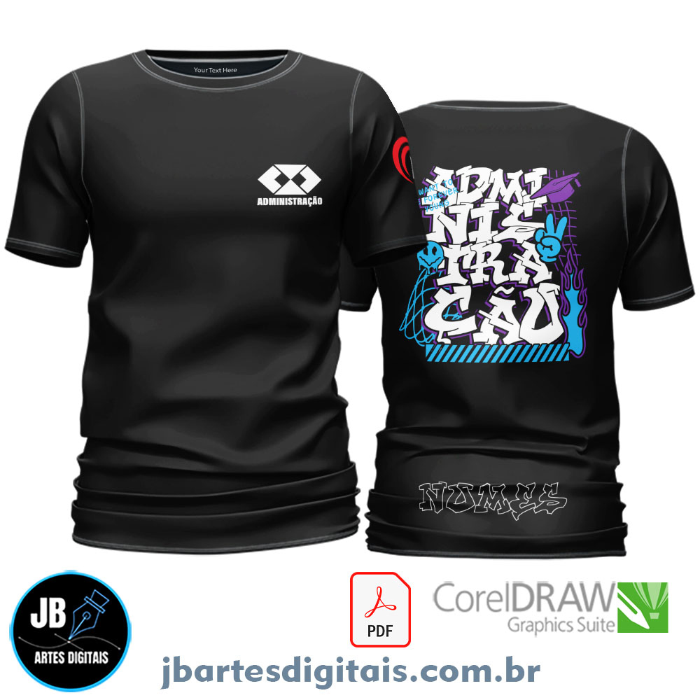 Arte camiseta Profissão Sublimação Total (ADMINISTRAÇAO 1)