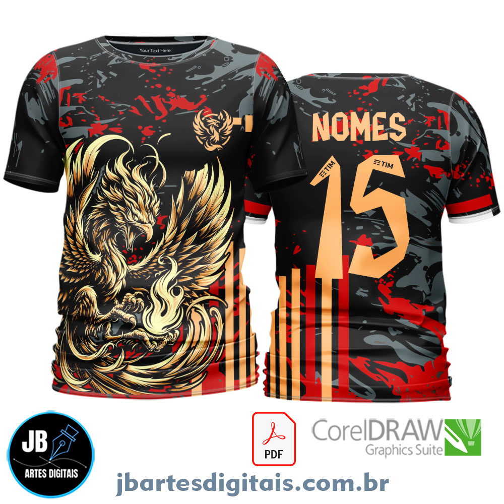 Arte camiseta Interclasse Sublimação Total (camisa interclasse fenix  2024 (3))