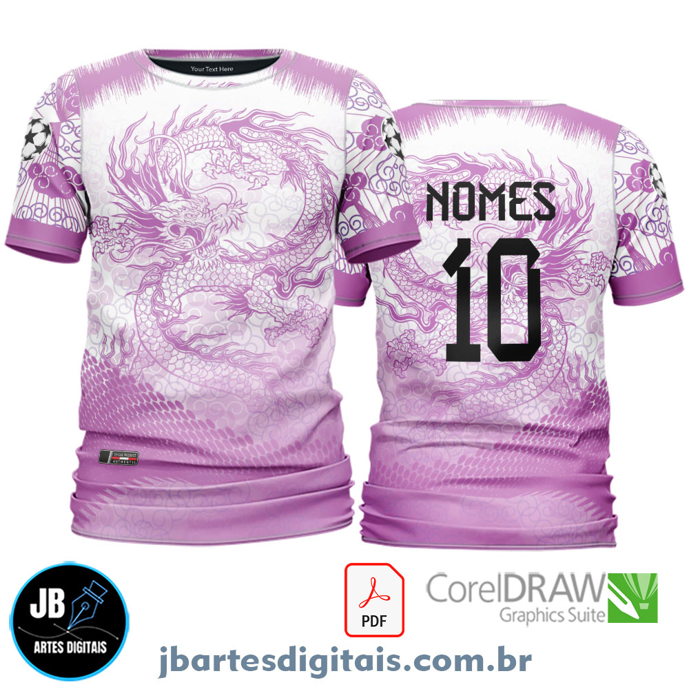Arte camiseta Interclasse Sublimação Total (FUTSALERO DRAGON NIKE)