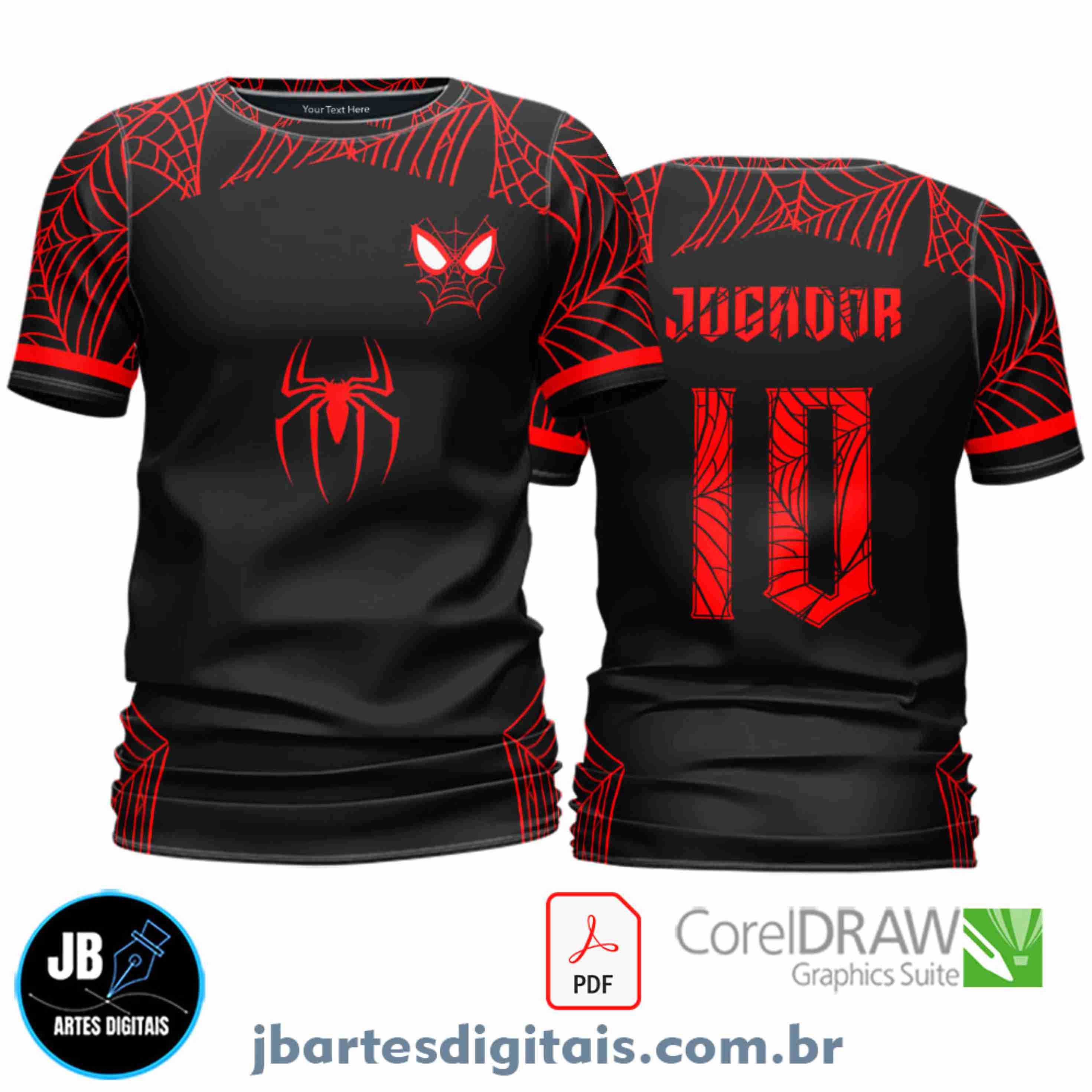 Arte camiseta Interclasse Sublimação Total (Patter - Homem Aranha - Metaverso 24 F)