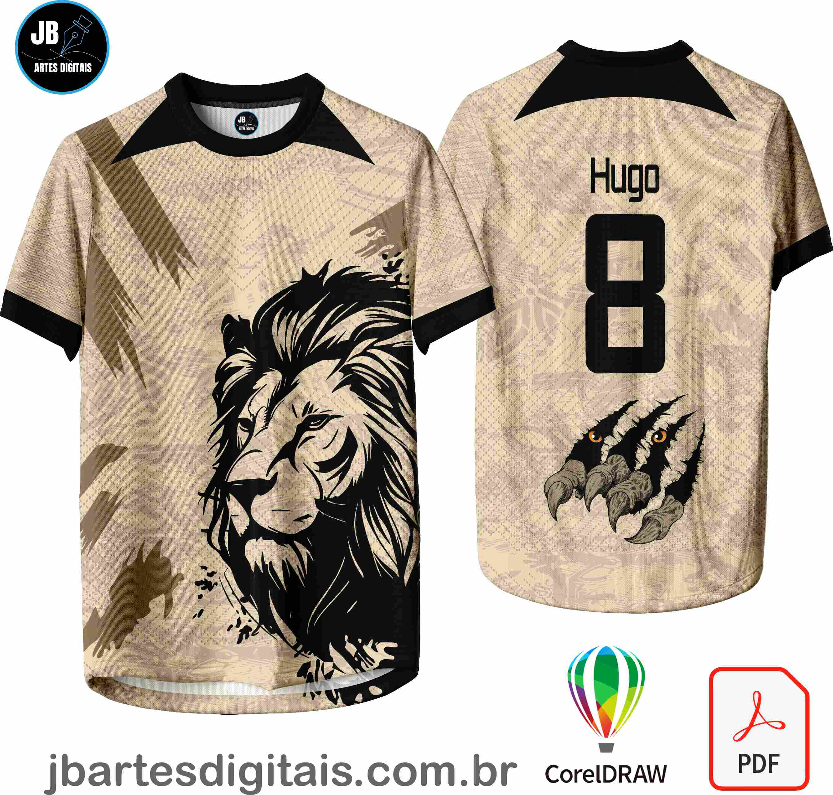 Arte camiseta Interclasse Sublimação Total (LEAO GARRA)