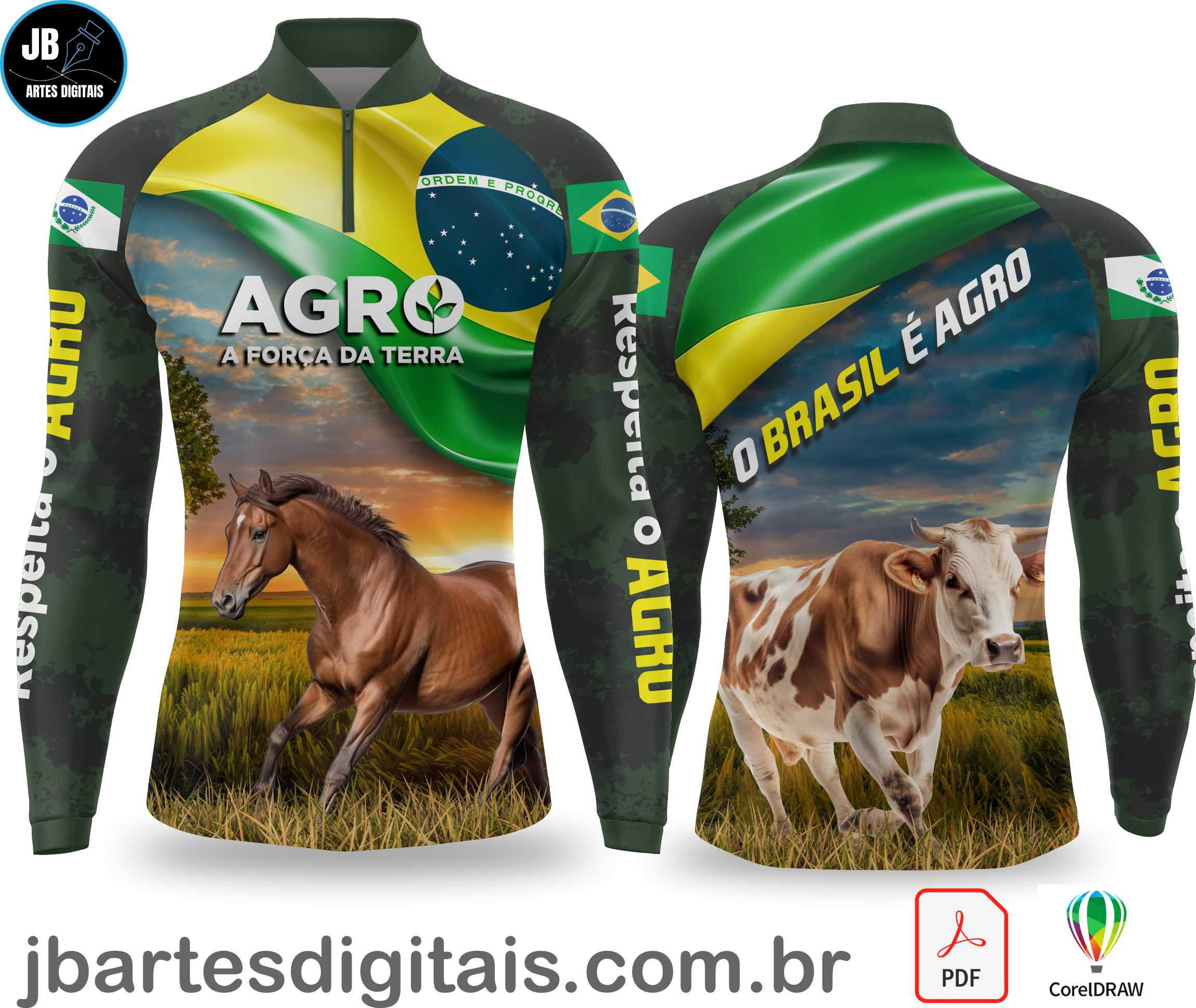 Arte camiseta AGRO - AGRO - CAMISA 002