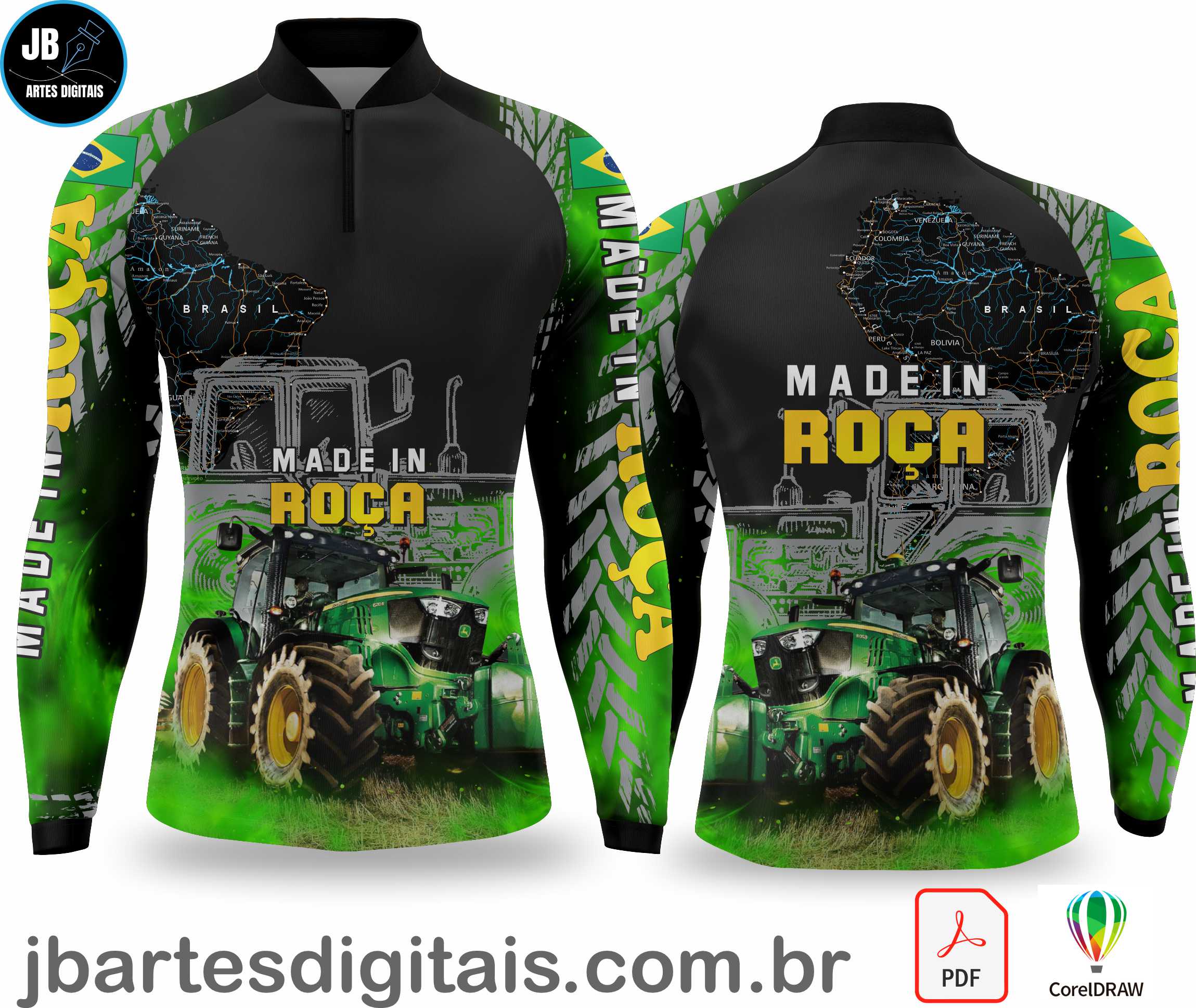 Arte camiseta AGRO - MADE IN ROÇA