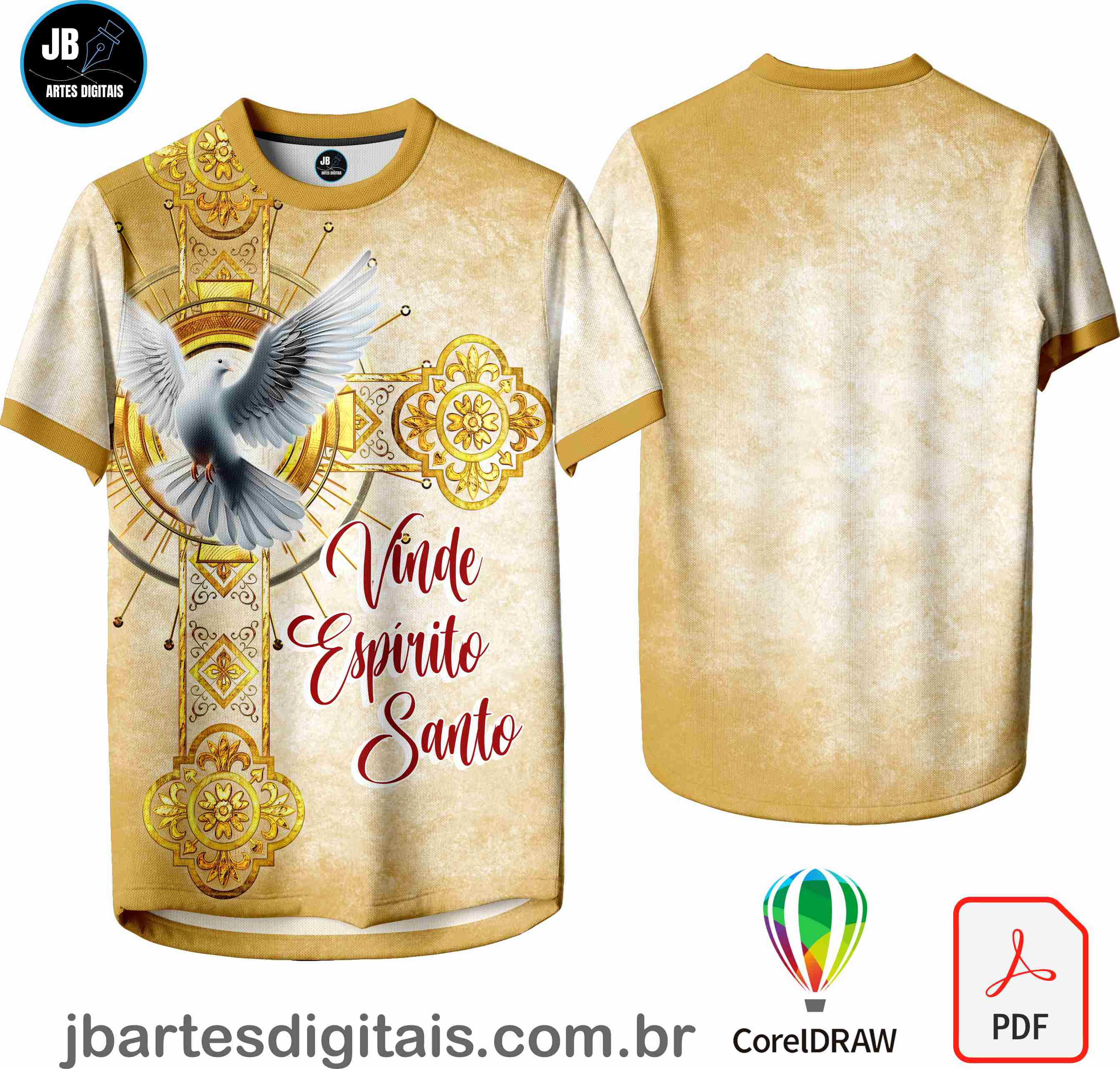 Arte camiseta Sublimação Total (CRISMA MODELO 7) 2025
