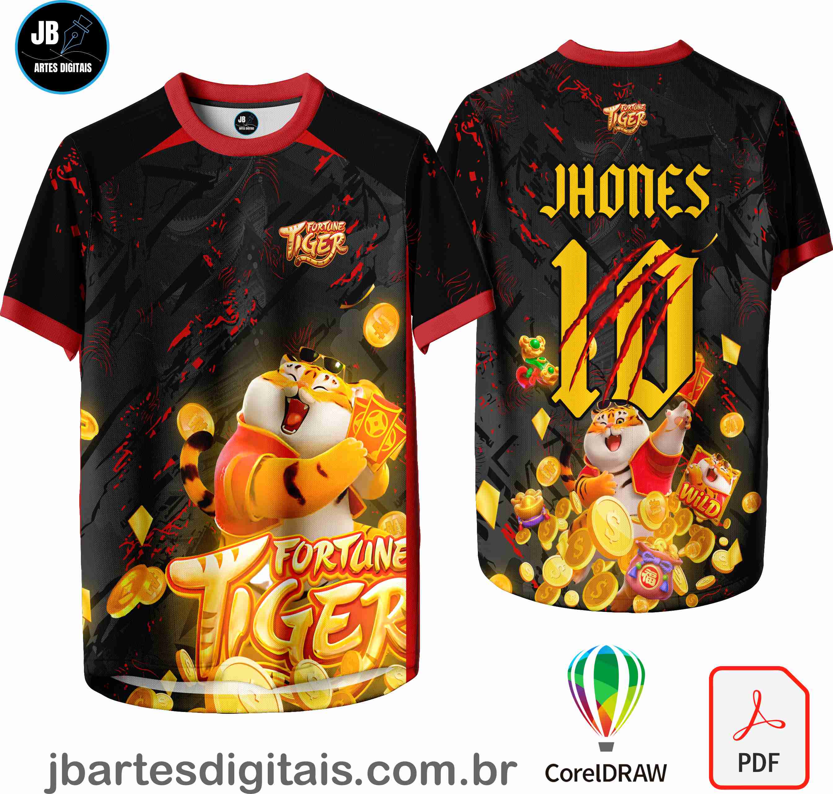 Arte camiseta Interclasse Sublimação Total (Patter - Tigrinho 2024)