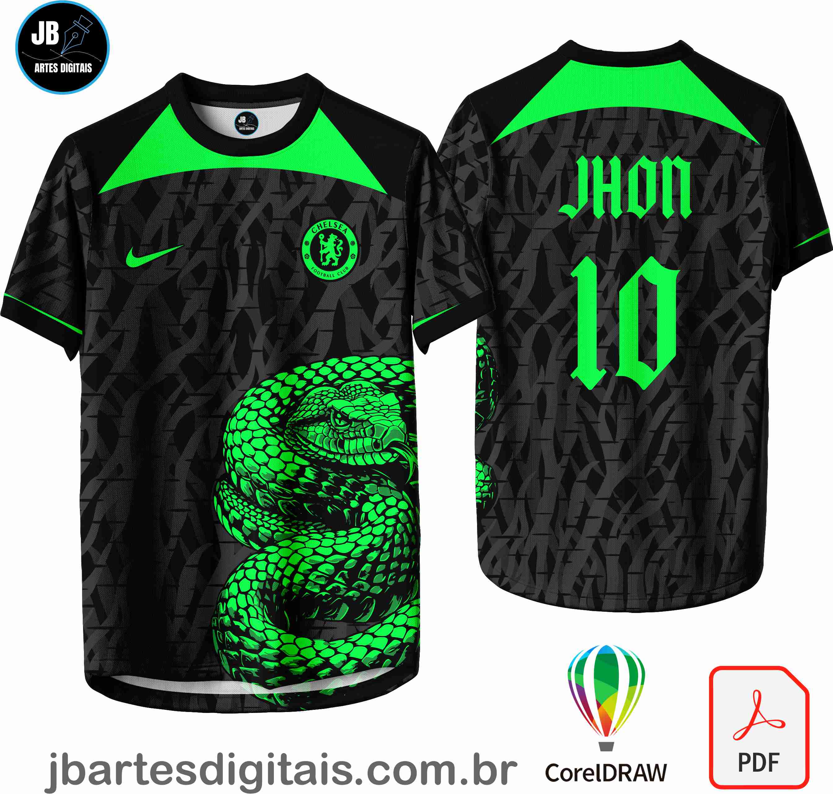 Arte camiseta Interclasse Sublimação Total (Chelsea Concept 2024)