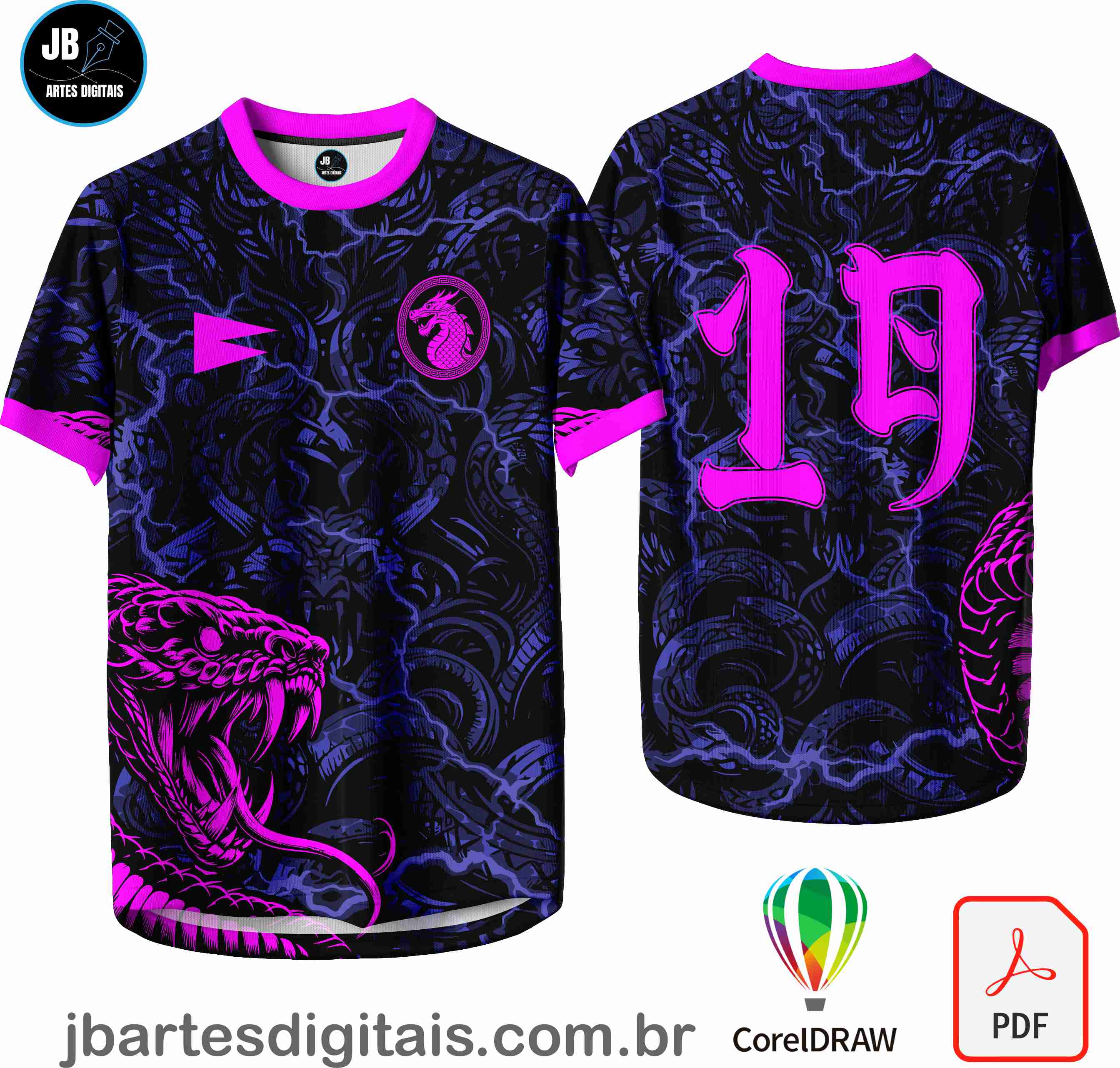 Arte camiseta Interclasse Sublimação Total (COBRA)