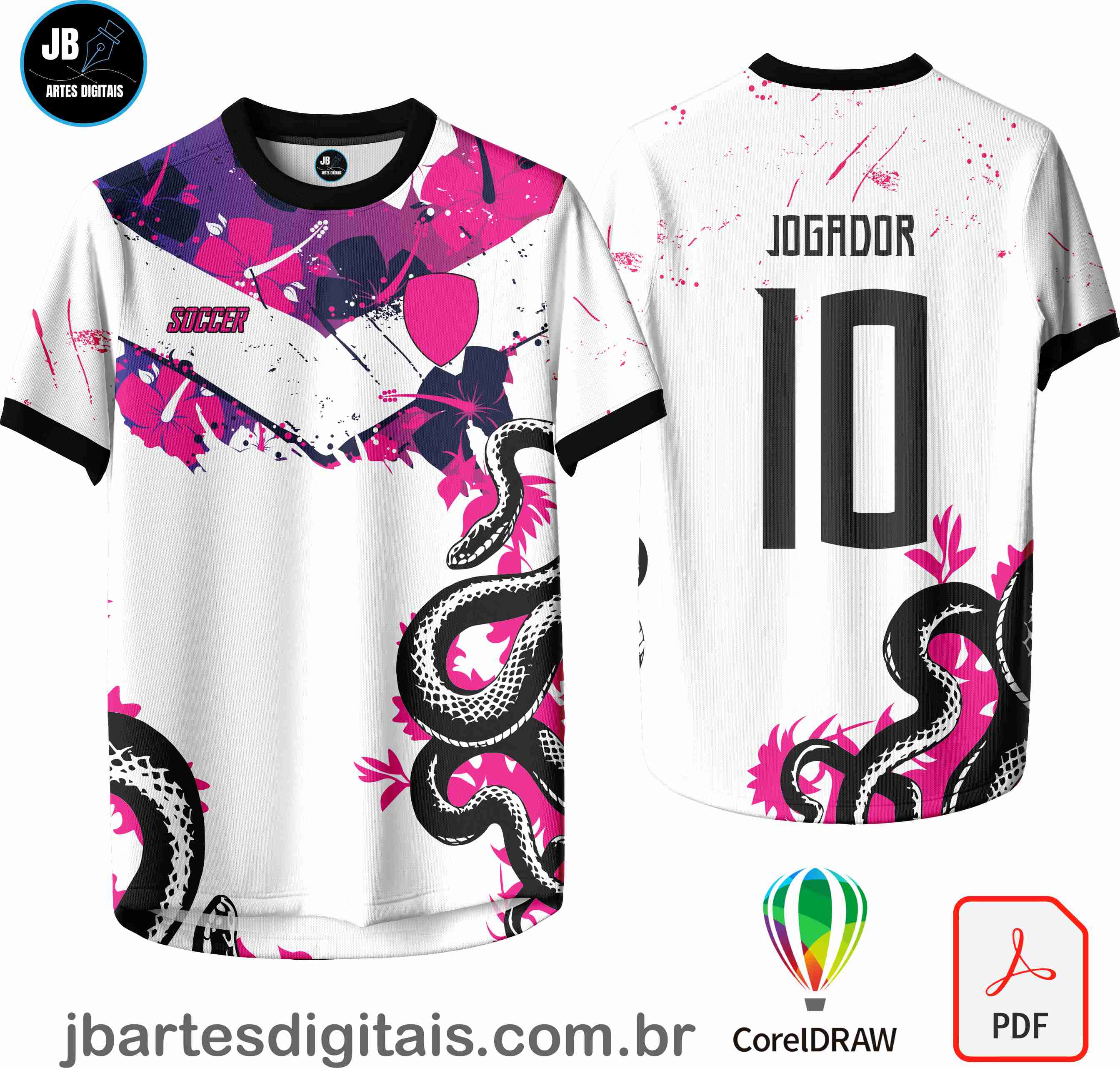 Arte camiseta Interclasse Sublimação Total (Interclasse 010 - COBRA)