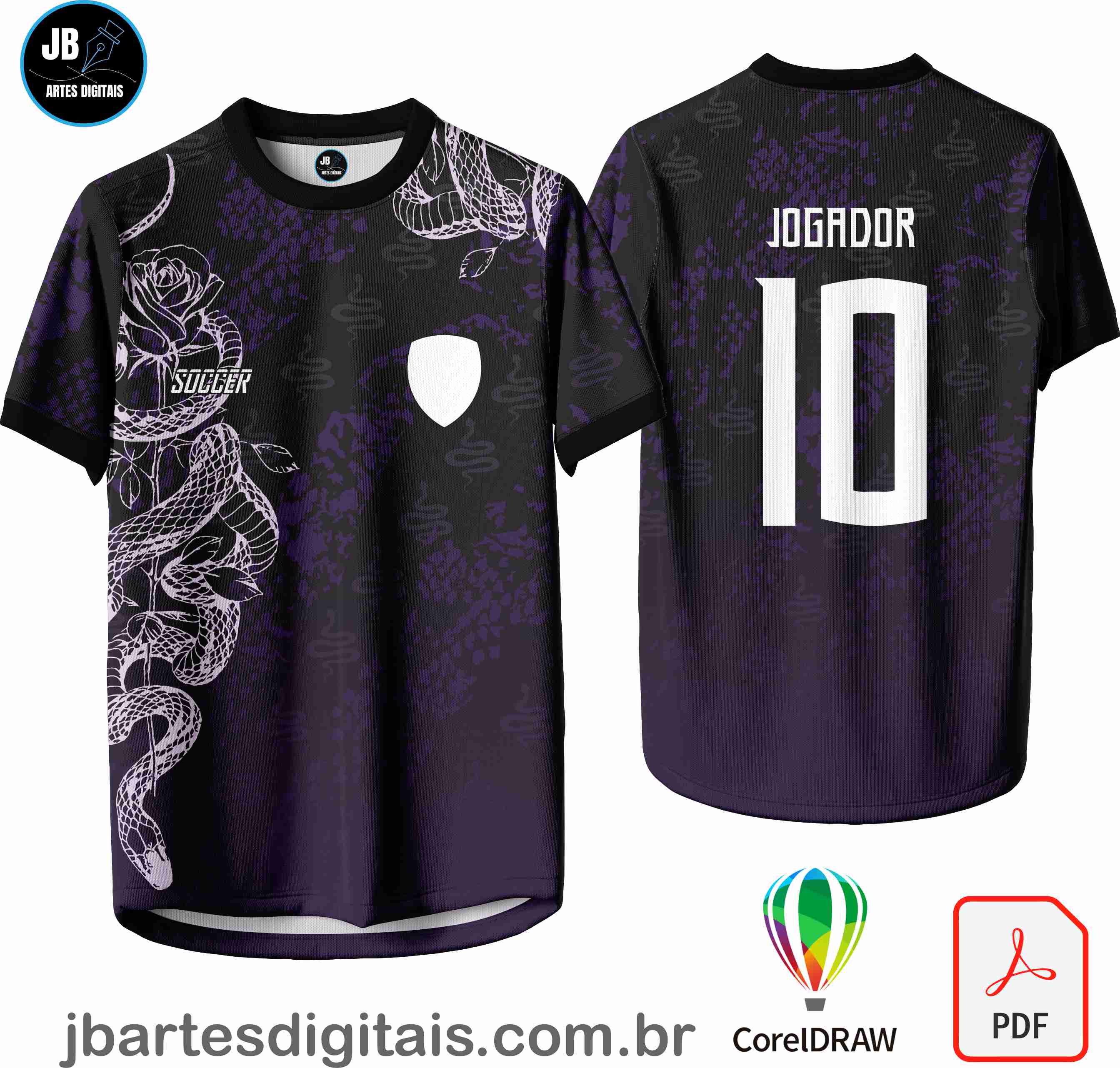 Arte camiseta Interclasse Sublimação Total (Interclasse 029 - COBRA)