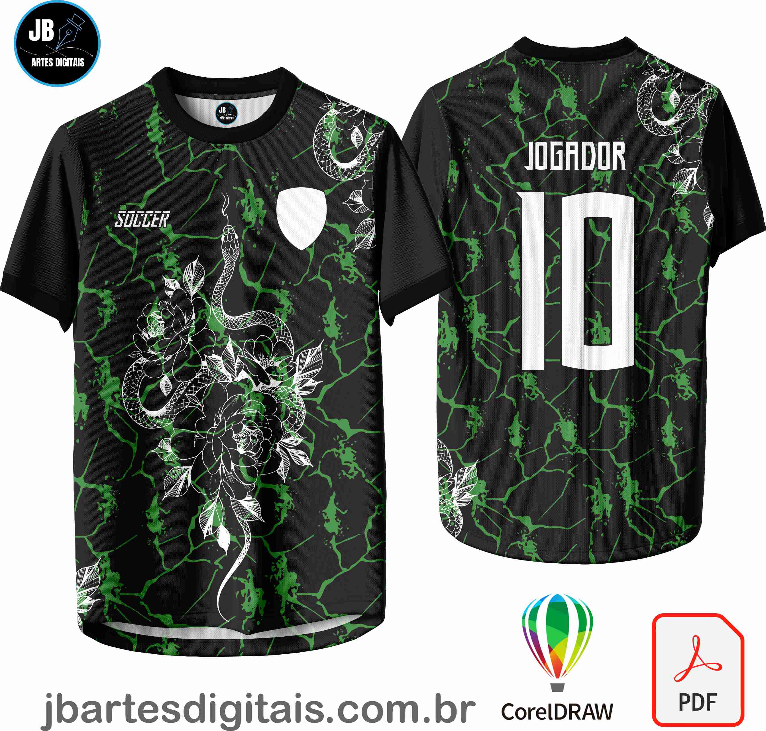 Arte camiseta Interclasse Sublimação Total (Interclasse 031 - COBRA)