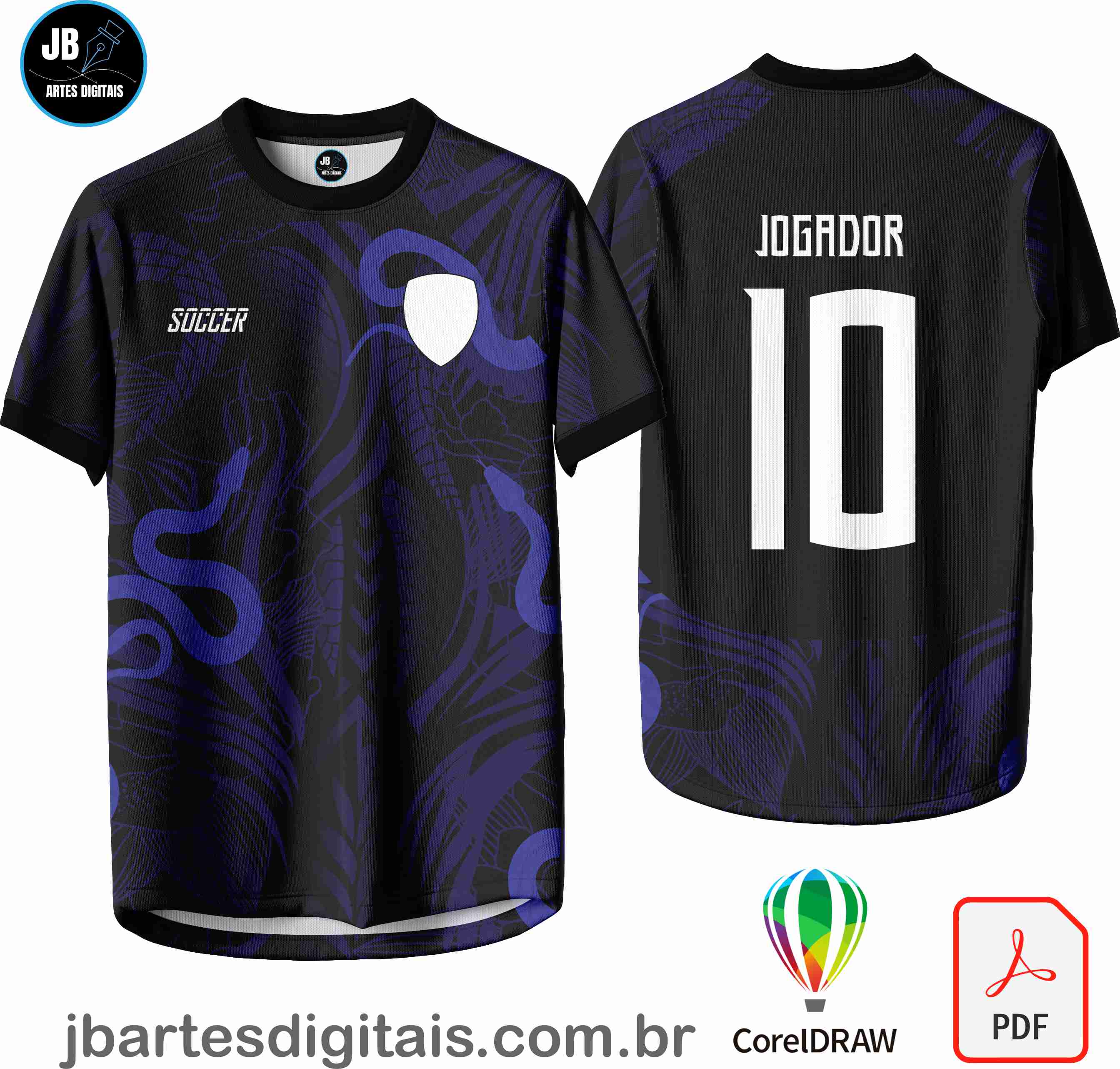 Arte camiseta Interclasse Sublimação Total (Interclasse 041 - COBRA)