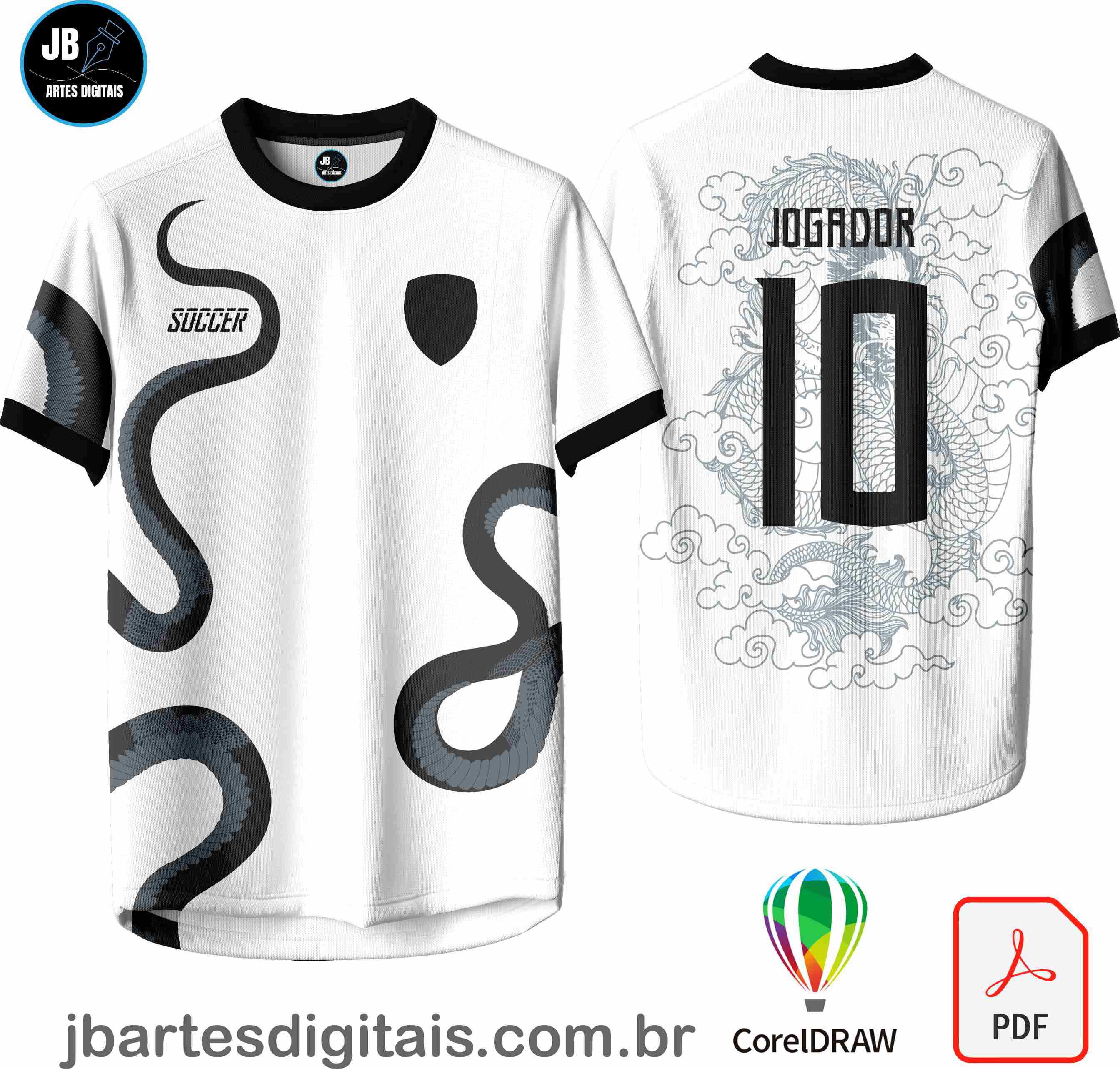 Arte camiseta Interclasse Sublimação Total (Interclasse 047 - COBRA)