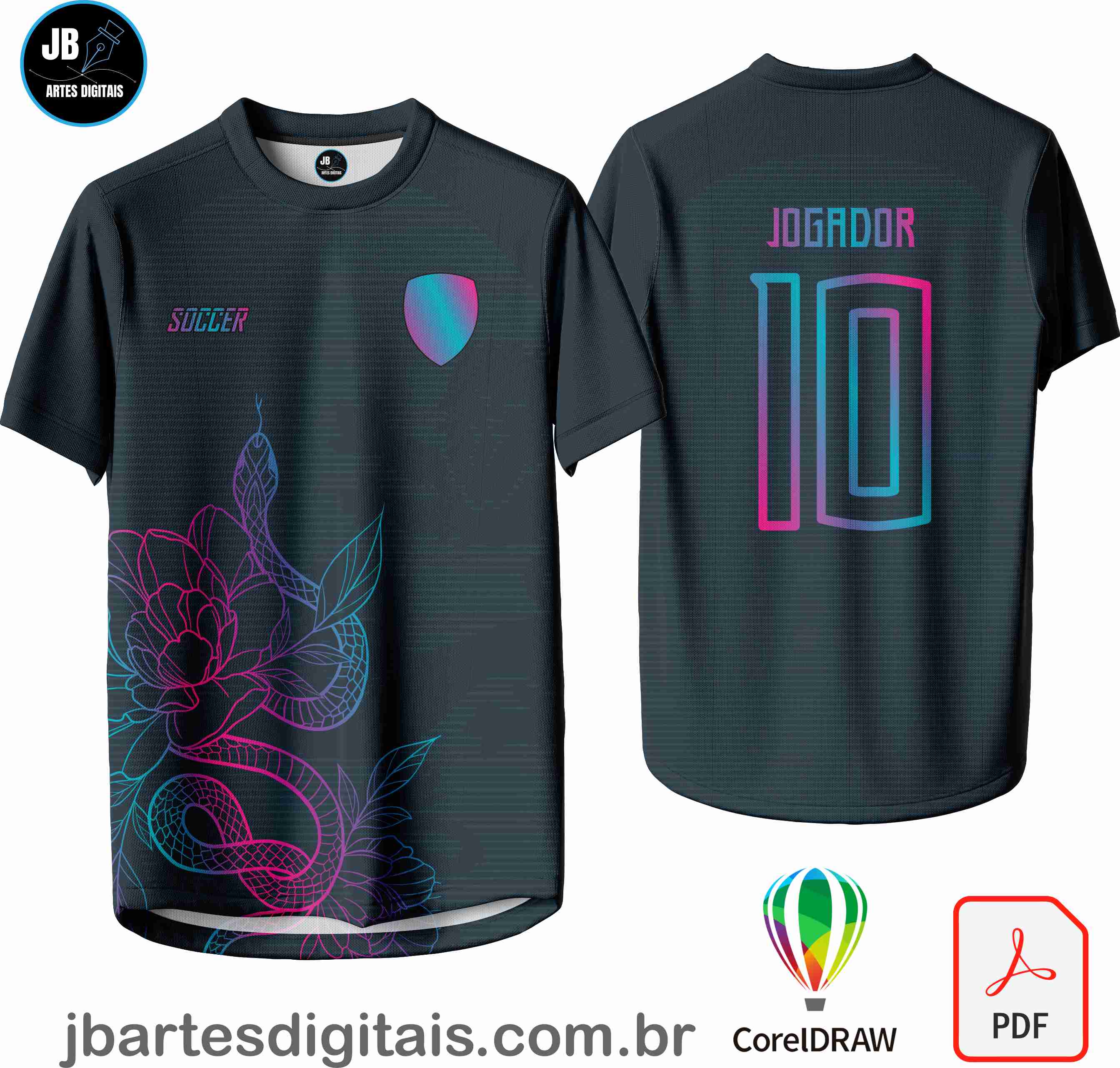 Arte camiseta Interclasse Sublimação Total (Interclasse 052 006 - COBRA)