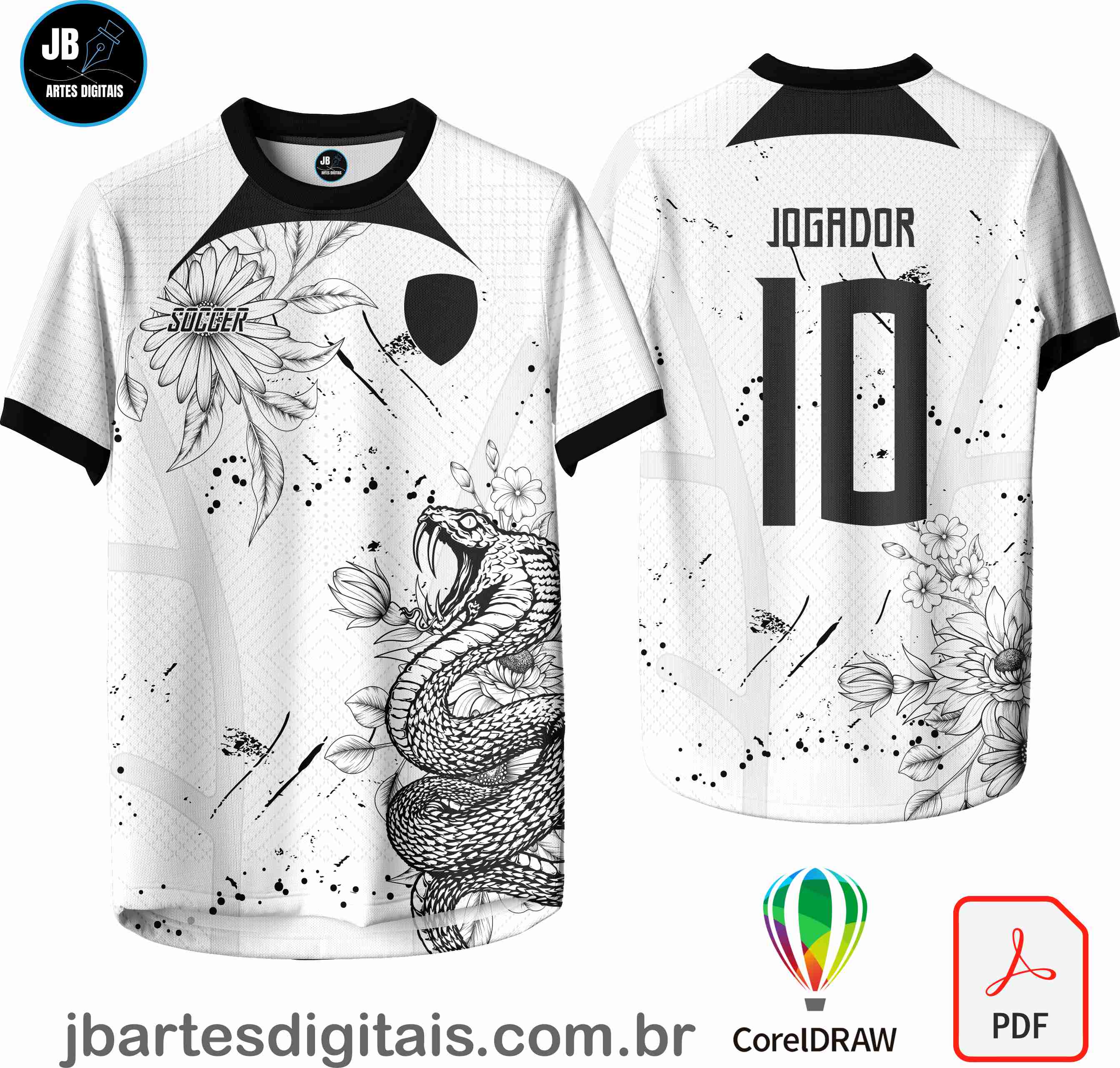 Arte camiseta Interclasse Sublimação Total (Interclasse 076 - COBRA)