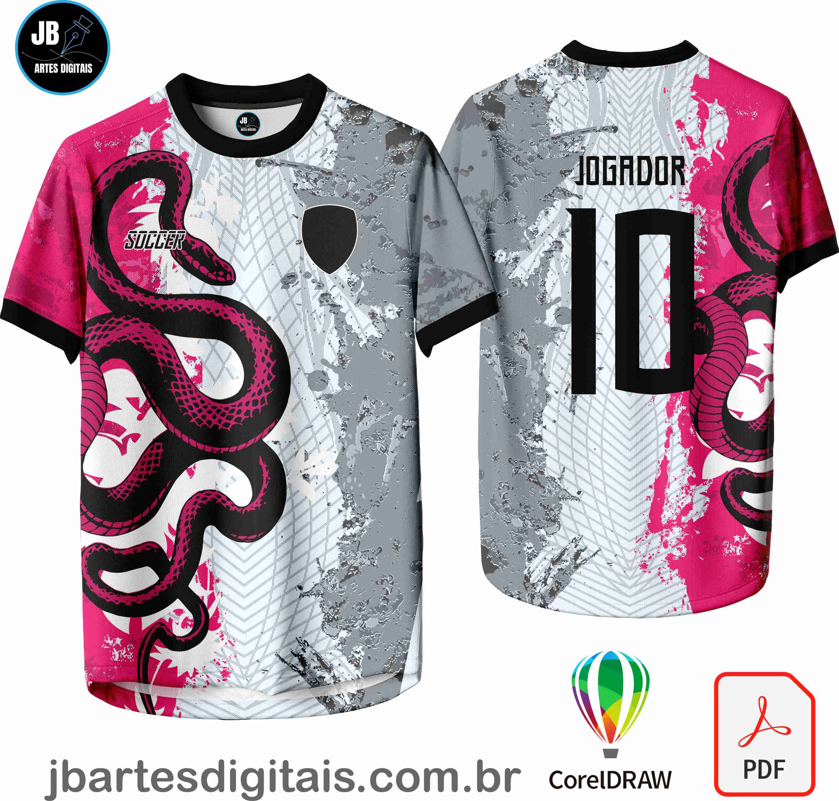 Arte camiseta Interclasse Sublimação Total (Interclasse 083 - COBRA)