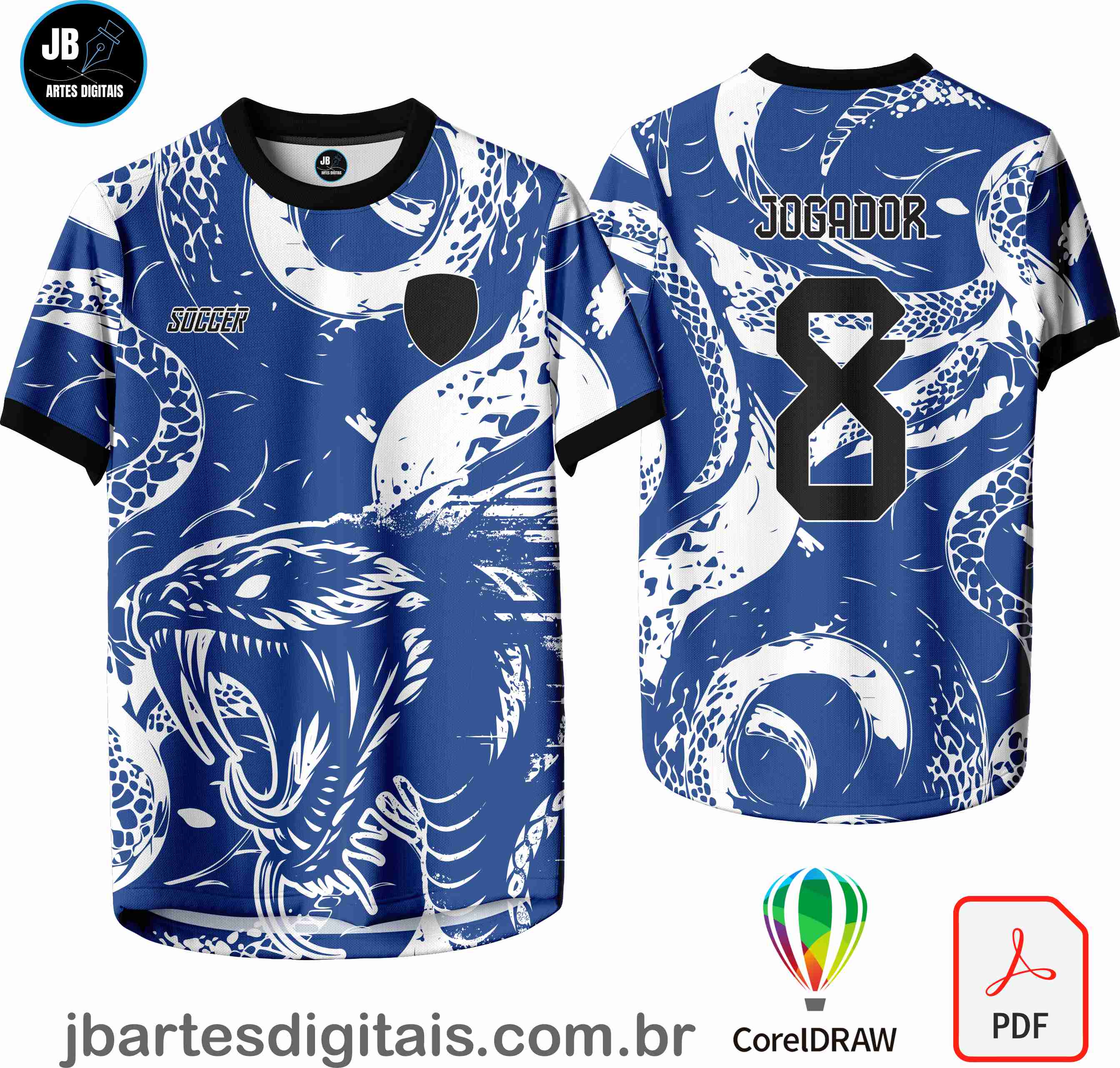 Arte camiseta Interclasse Sublimação Total (Interclasse 149 - COBRA)
