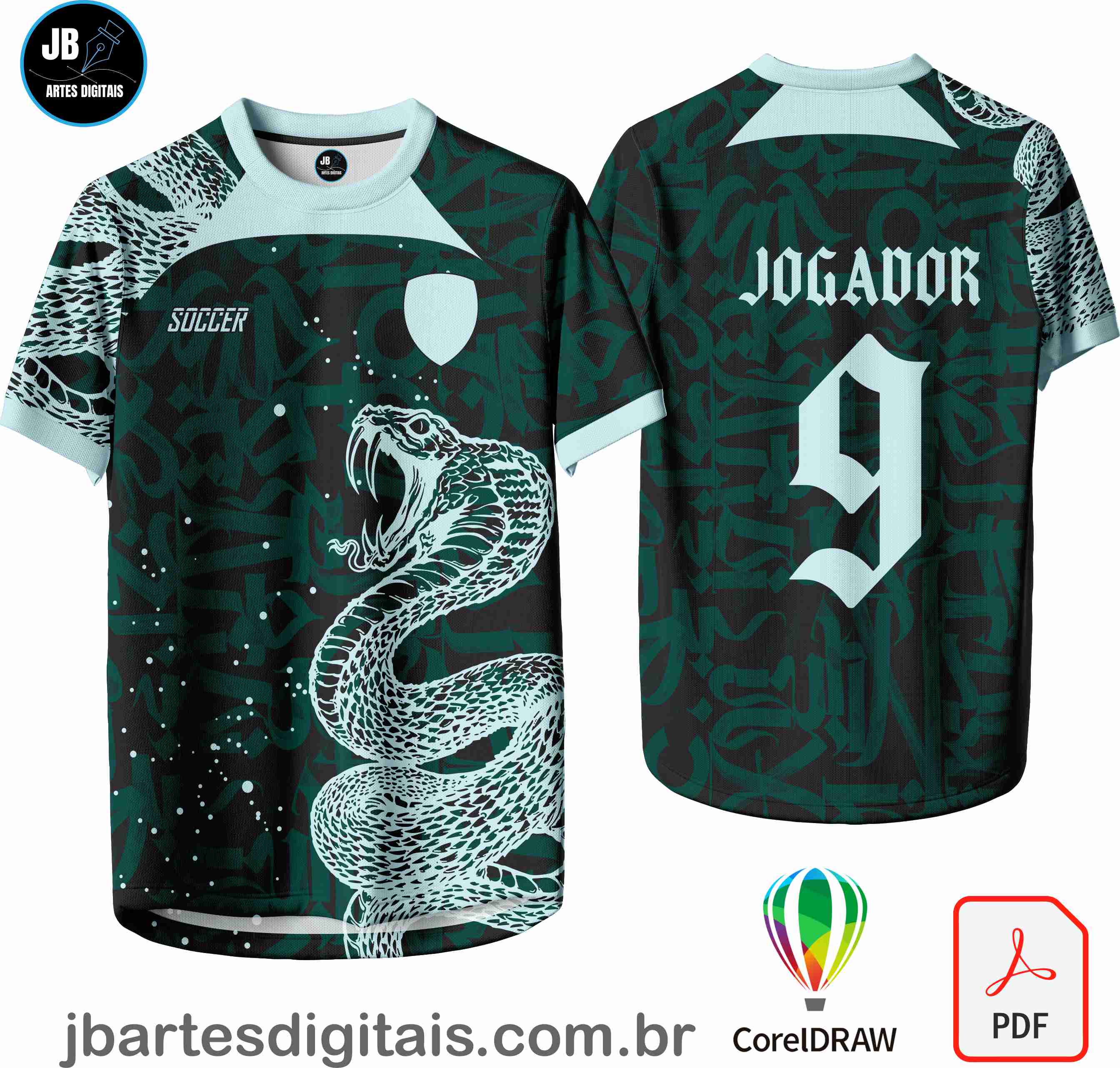 Arte camiseta Interclasse Sublimação Total (Interclasse 167 - COBRA)