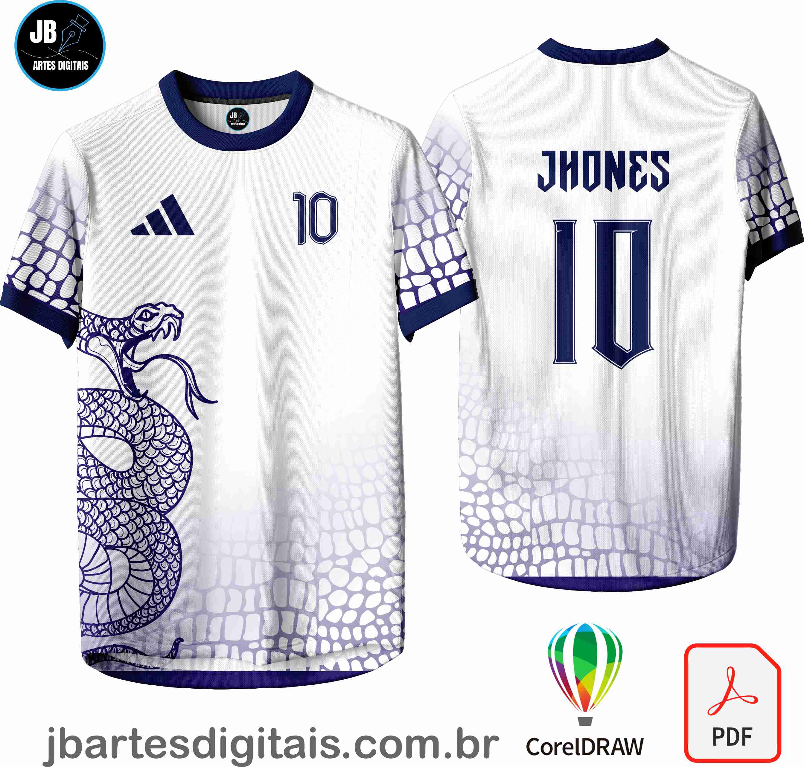 Arte camiseta Interclasse Sublimação Total (INTERCLASSE COBRA 01)