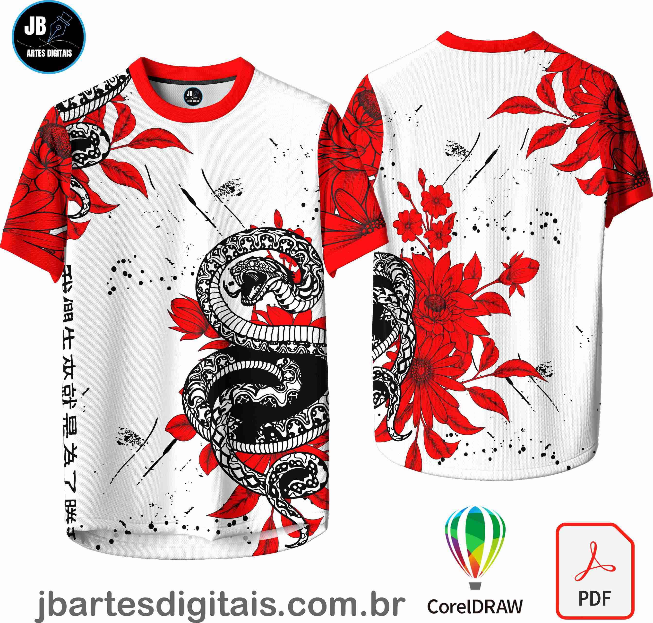 Arte camiseta Interclasse Sublimação Total (INTERCLASSE COBRA 02)