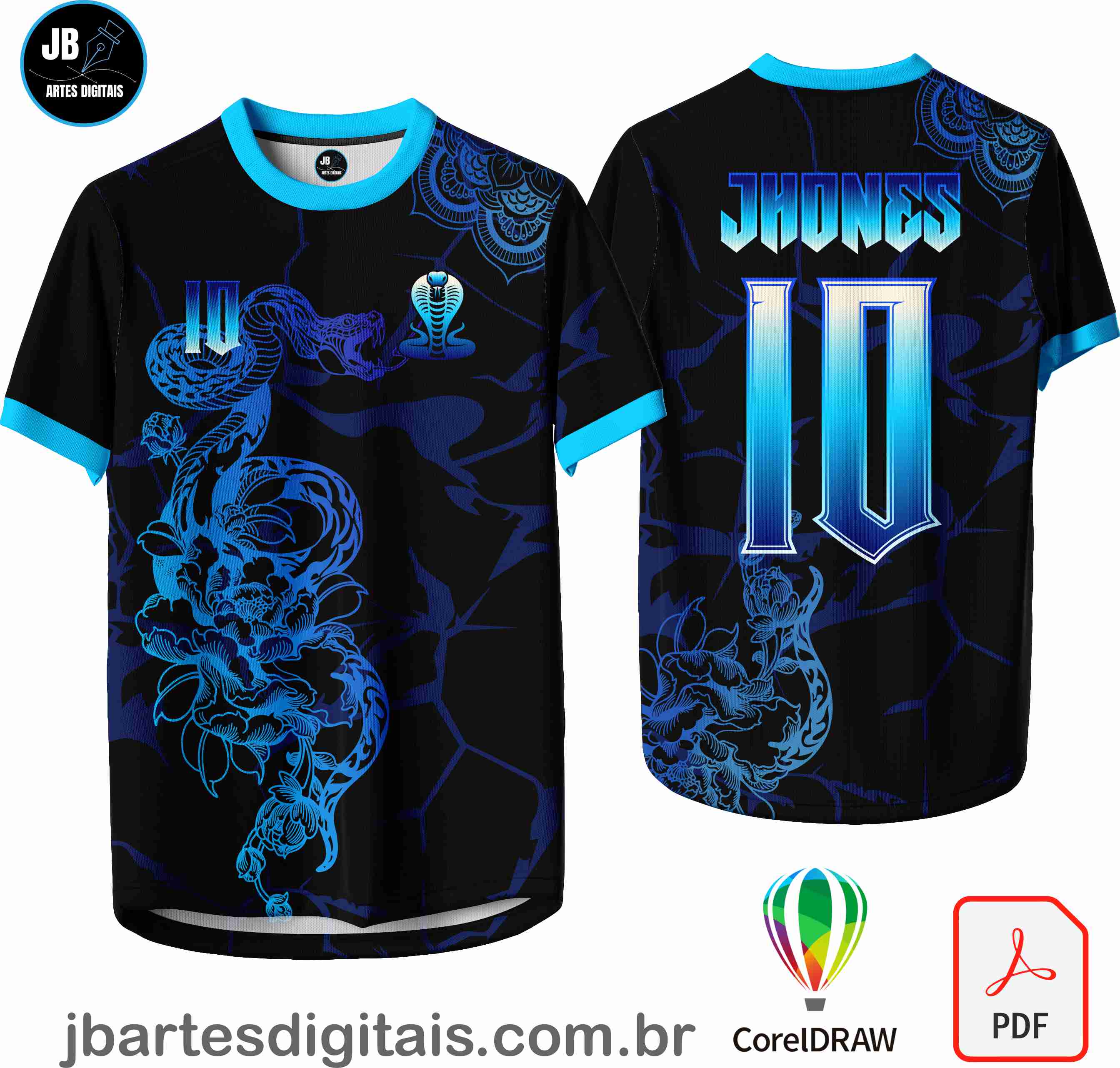 Arte camiseta Interclasse Sublimação Total (INTERCLASSE COBRA 05)