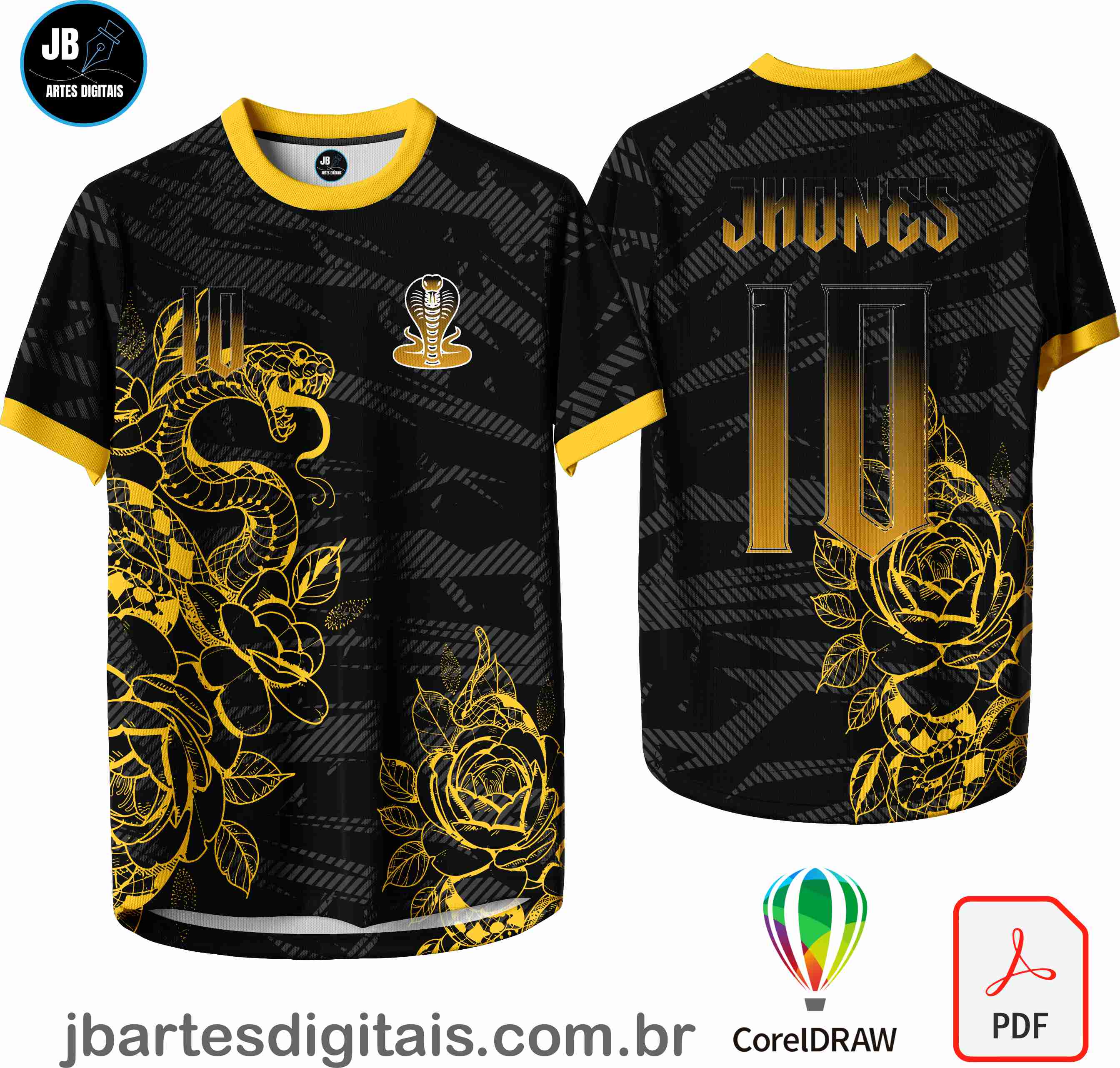 Arte camiseta Interclasse Sublimação Total (INTERCLASSE COBRA 06)