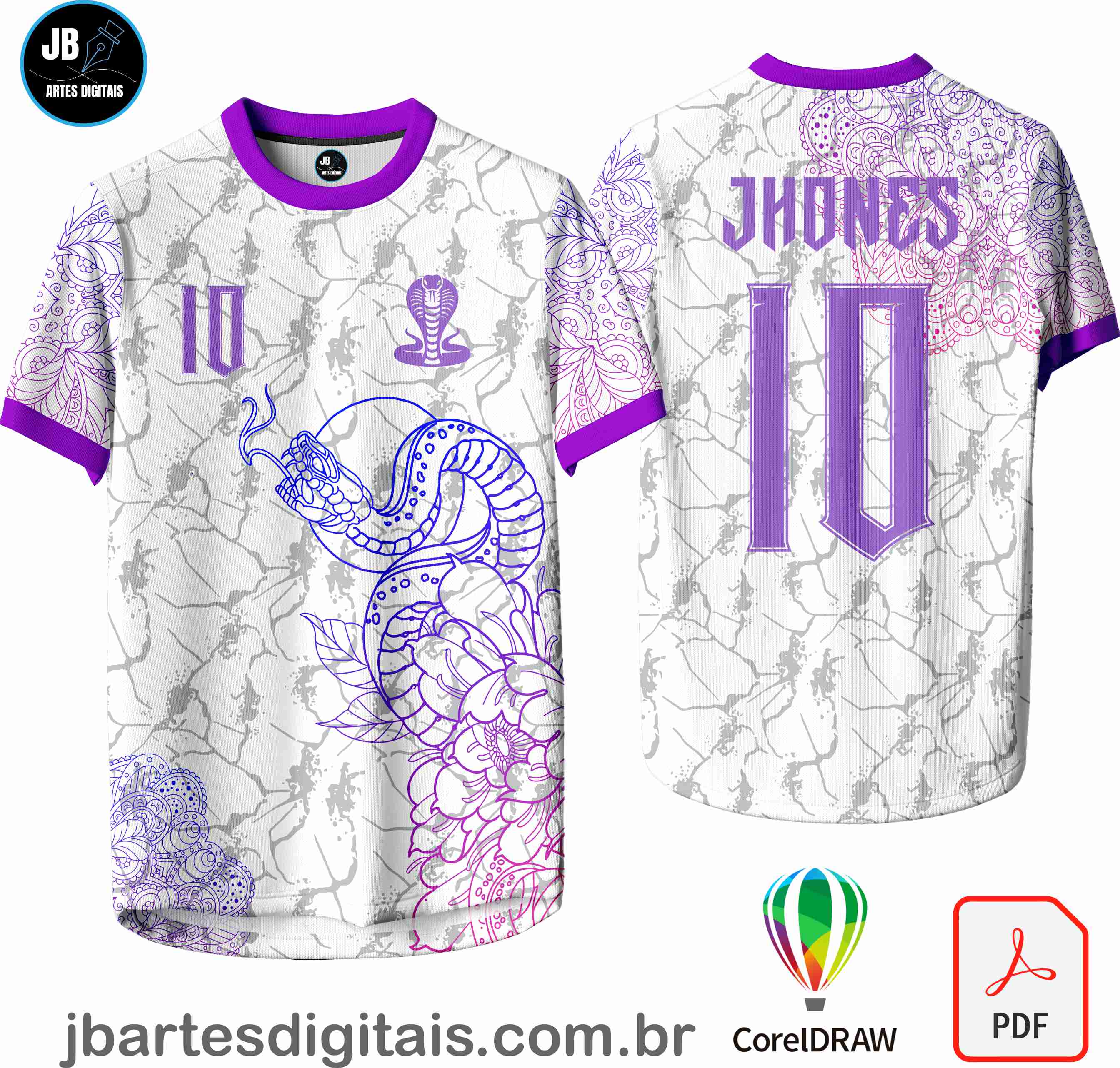 Arte camiseta Interclasse Sublimação Total (INTERCLASSE COBRA 08)