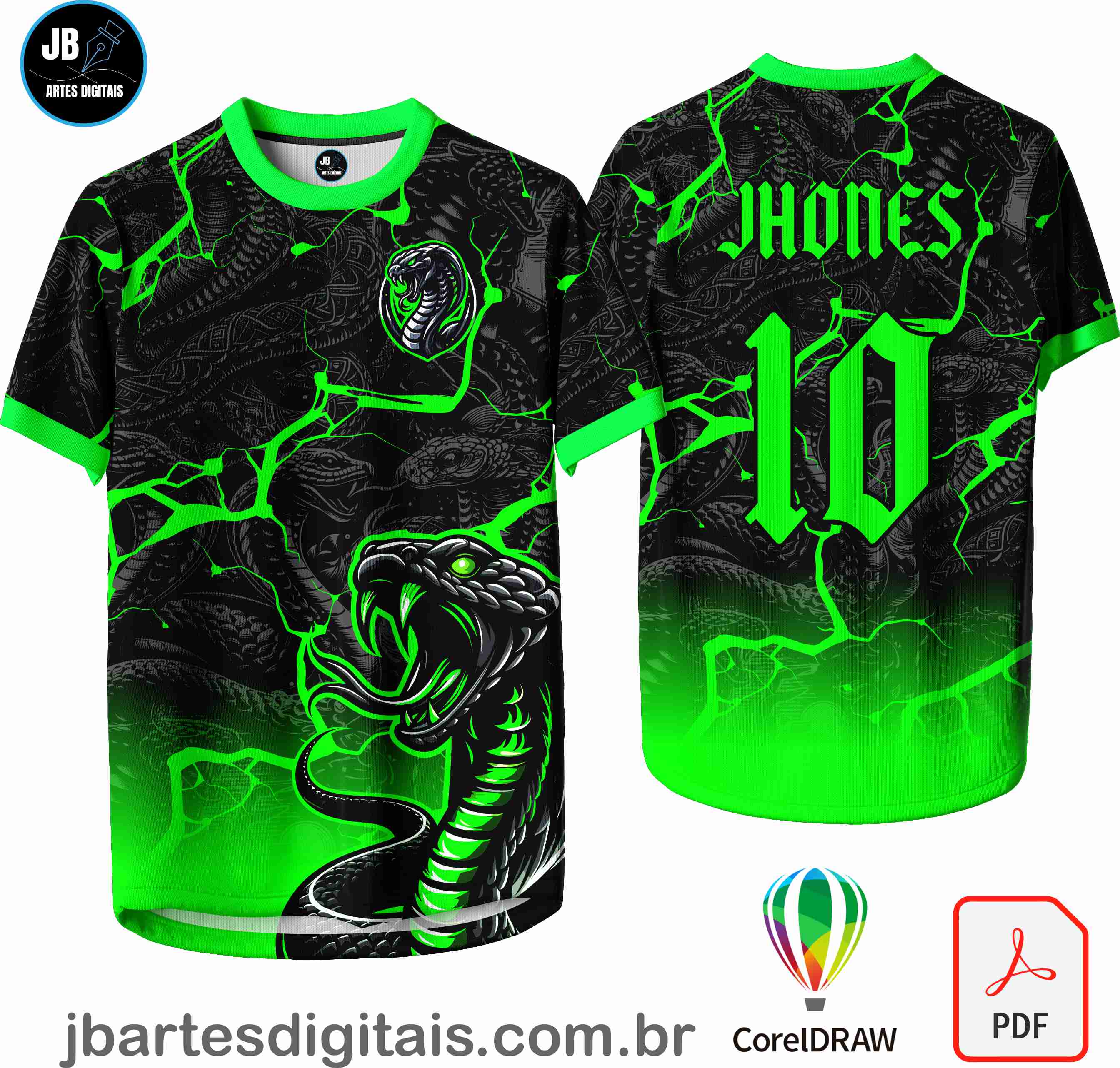 Arte camiseta Interclasse Sublimação Total (Team Cobra by Zaugrafic)