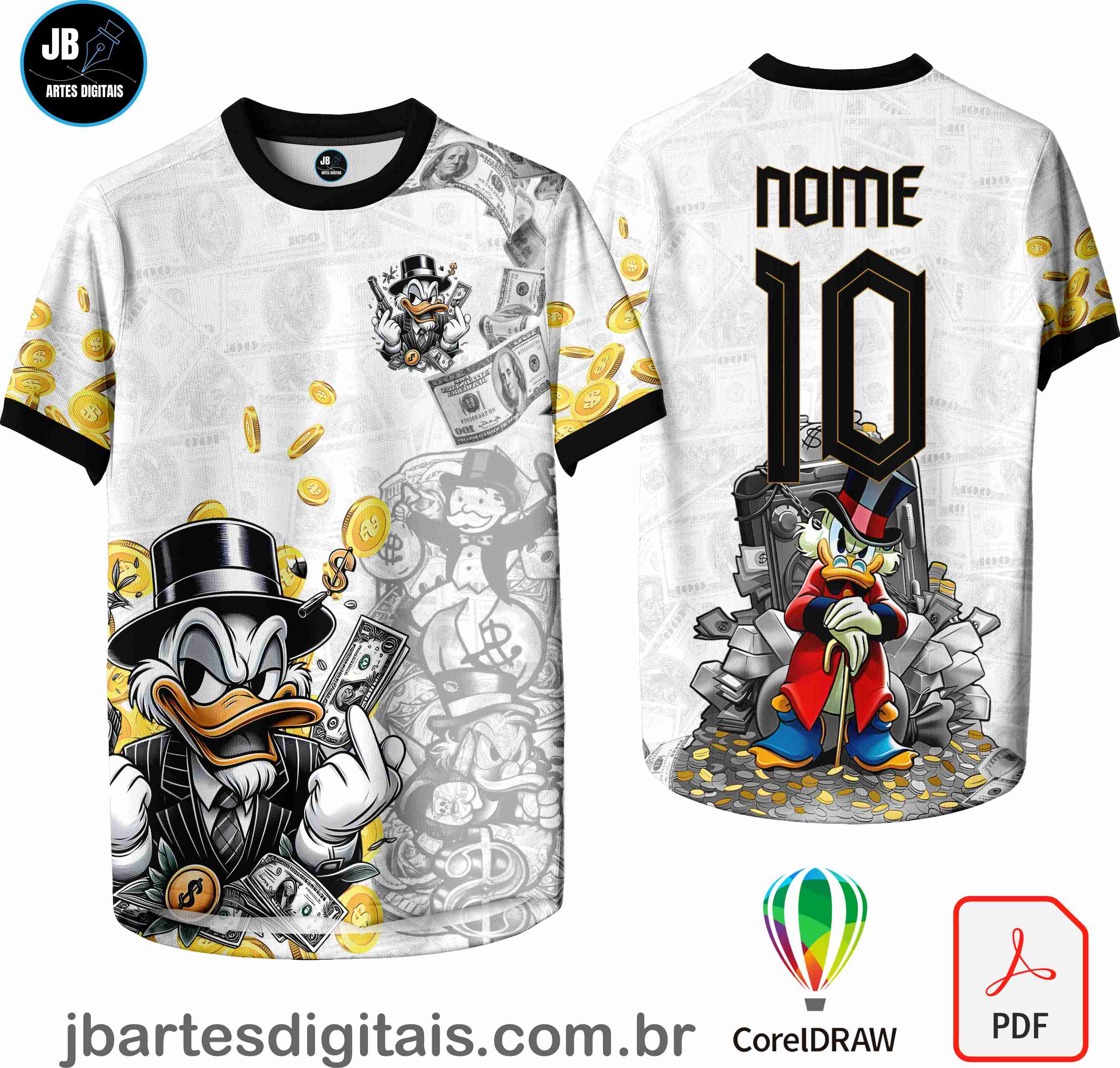 Arte camiseta Interclasse Sublimação Total (Interclasse Donalt Mod-587)