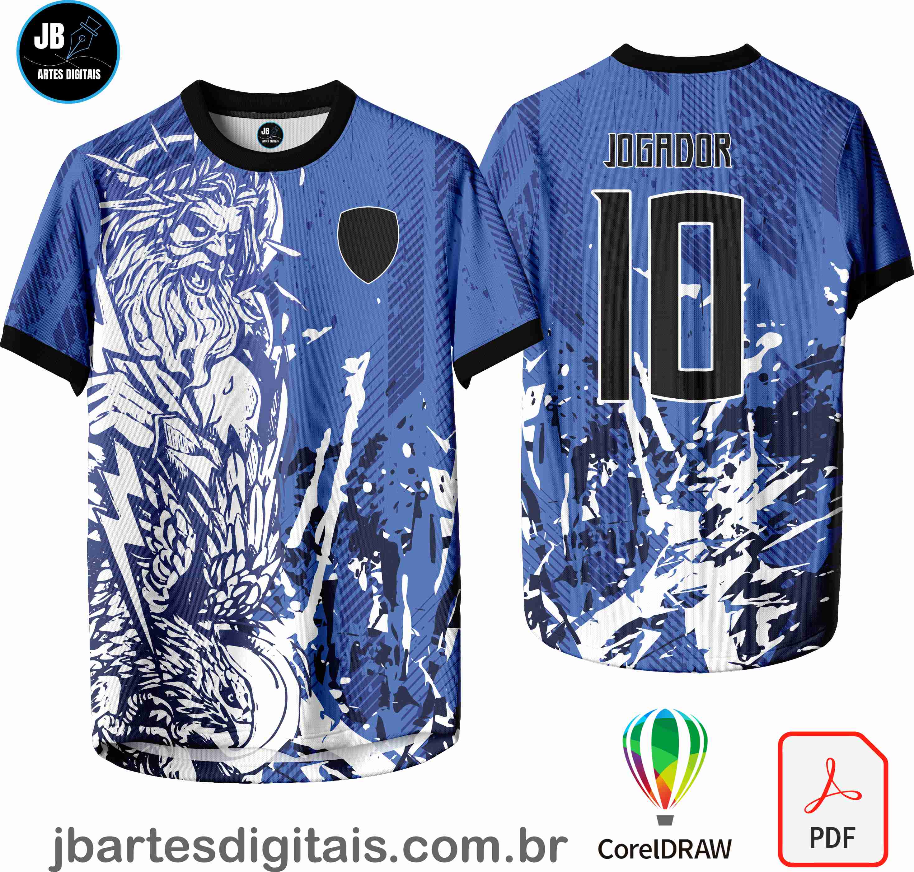Arte camiseta Interclasse Sublimação Total (Interclasse ZEUS 037)