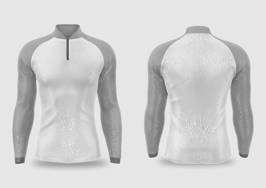 MOCKUP EDITÁVEL FORMATO COREL DRAW (FRENTE E VERSO - Camisa Pesca Manga Longa Raglan)